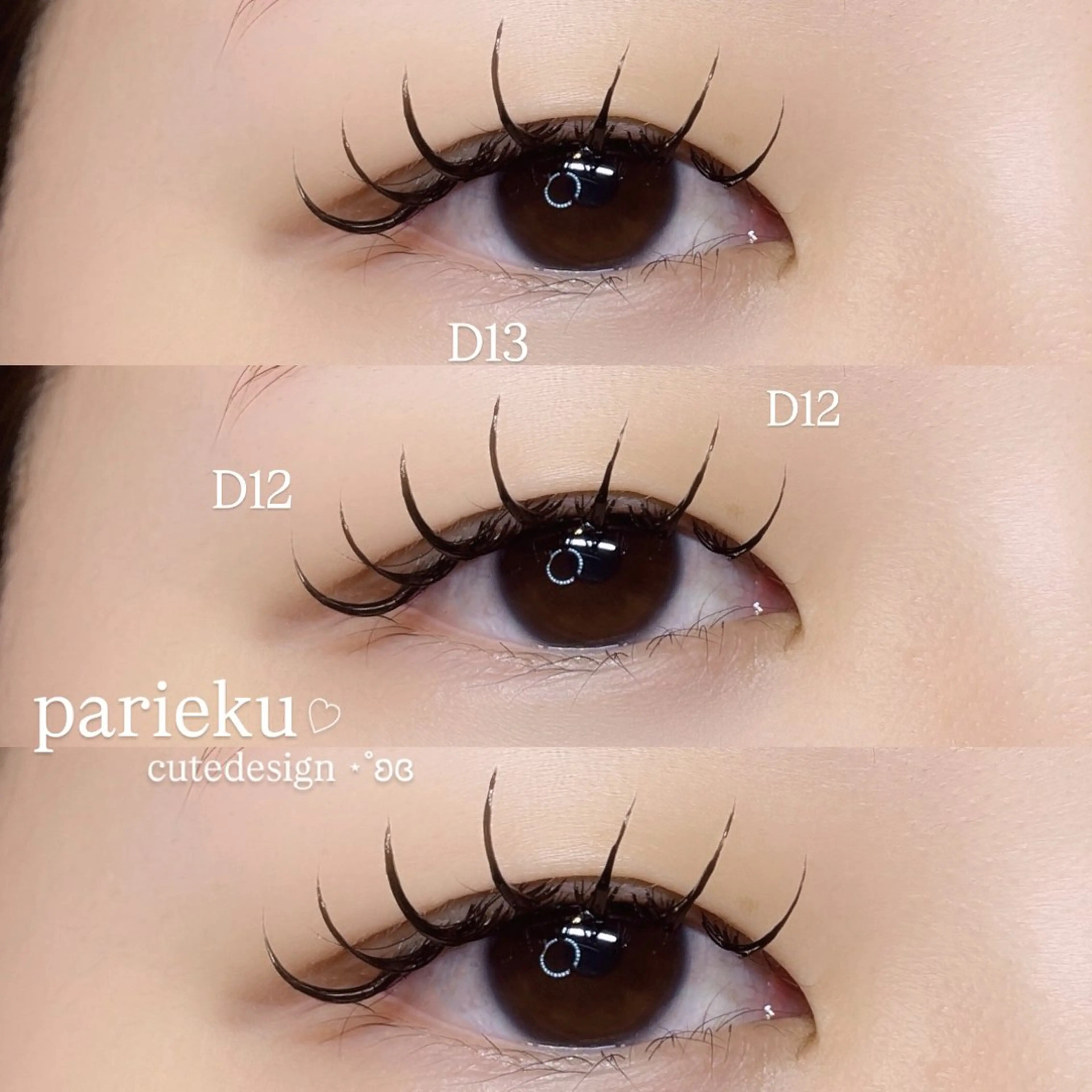 マツエク・マツパ マツエク Mell Yuuna ♡パリエク /束感のマツエク・マツパデザイン