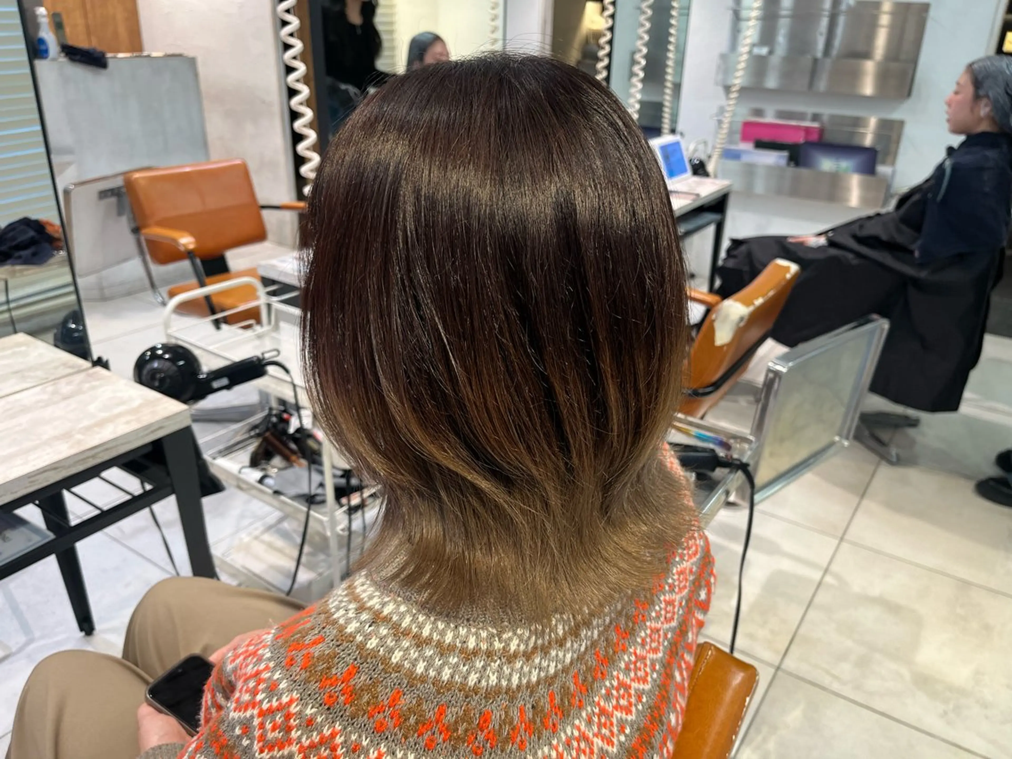 ミディアム メイク/ケアカラー 🐬HIKARU🐬のヘアスタイル