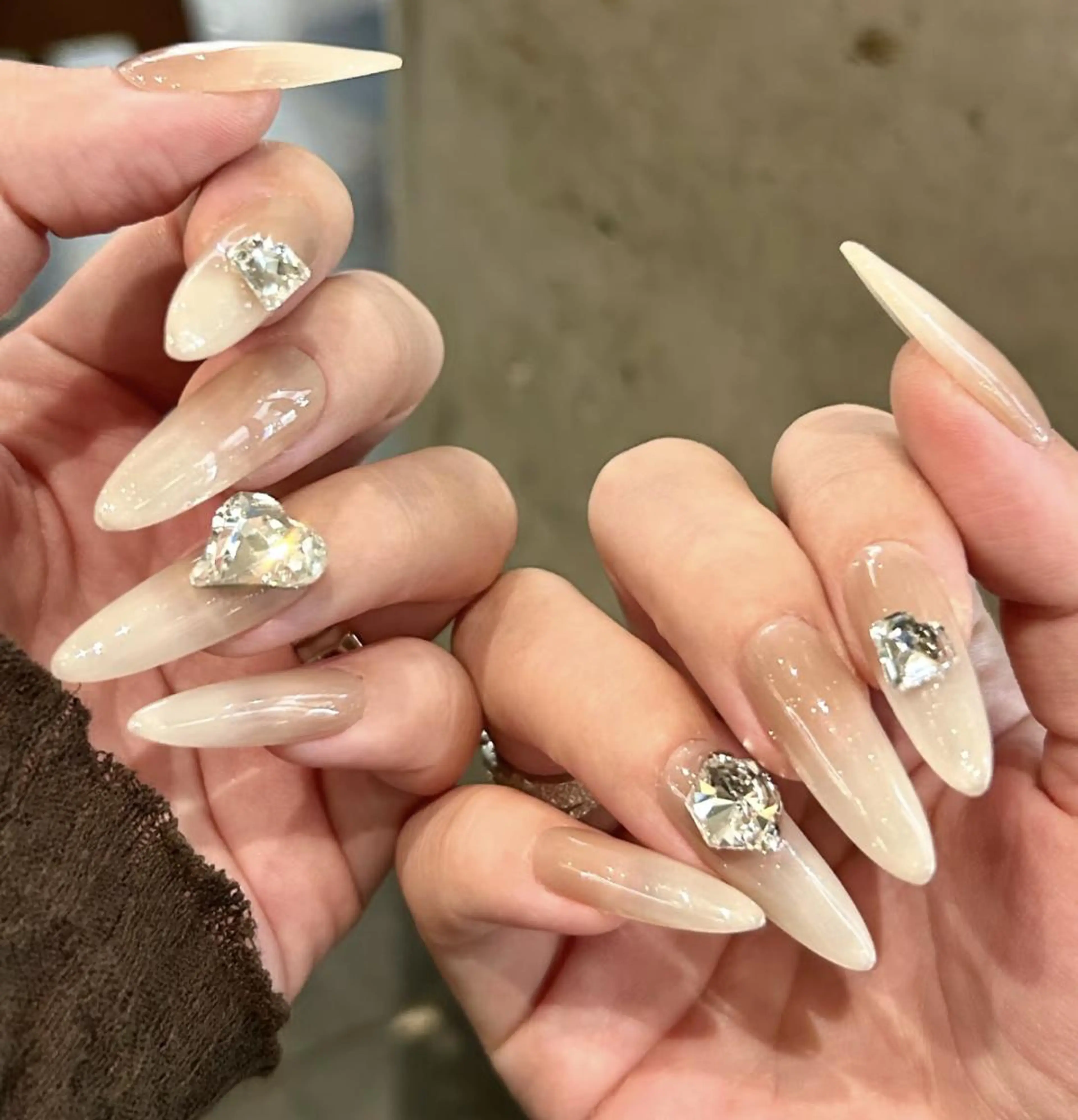 ネイル By moonネイル 🌷ワンホン/韓国風のネイルデザイン