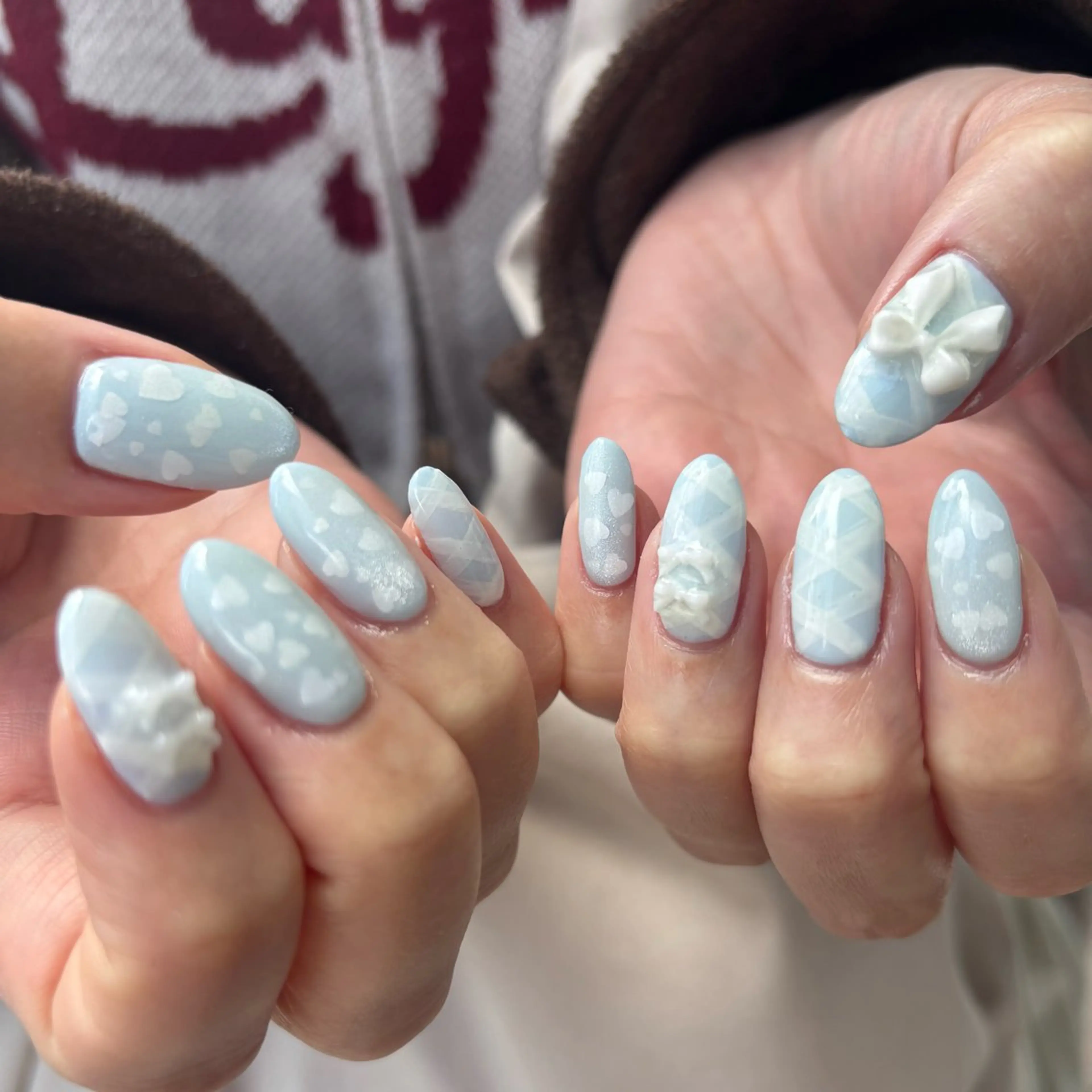 セミロング ハンドネイル Lesest akariのネイルデザイン