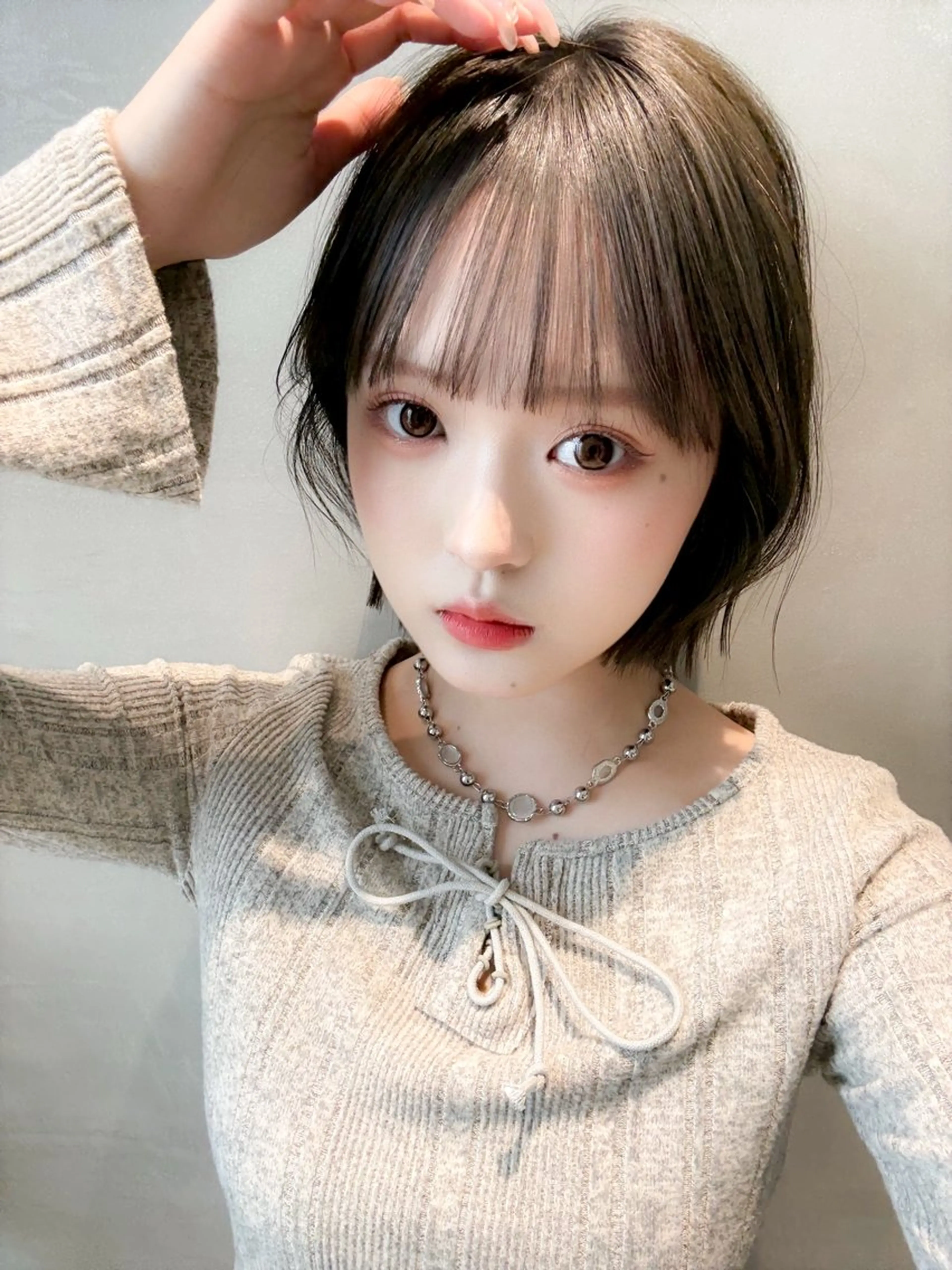 ショート カット ヘアカラー トリートメント ボブ/縮毛矯正 髪質改善/もえるのヘアスタイル