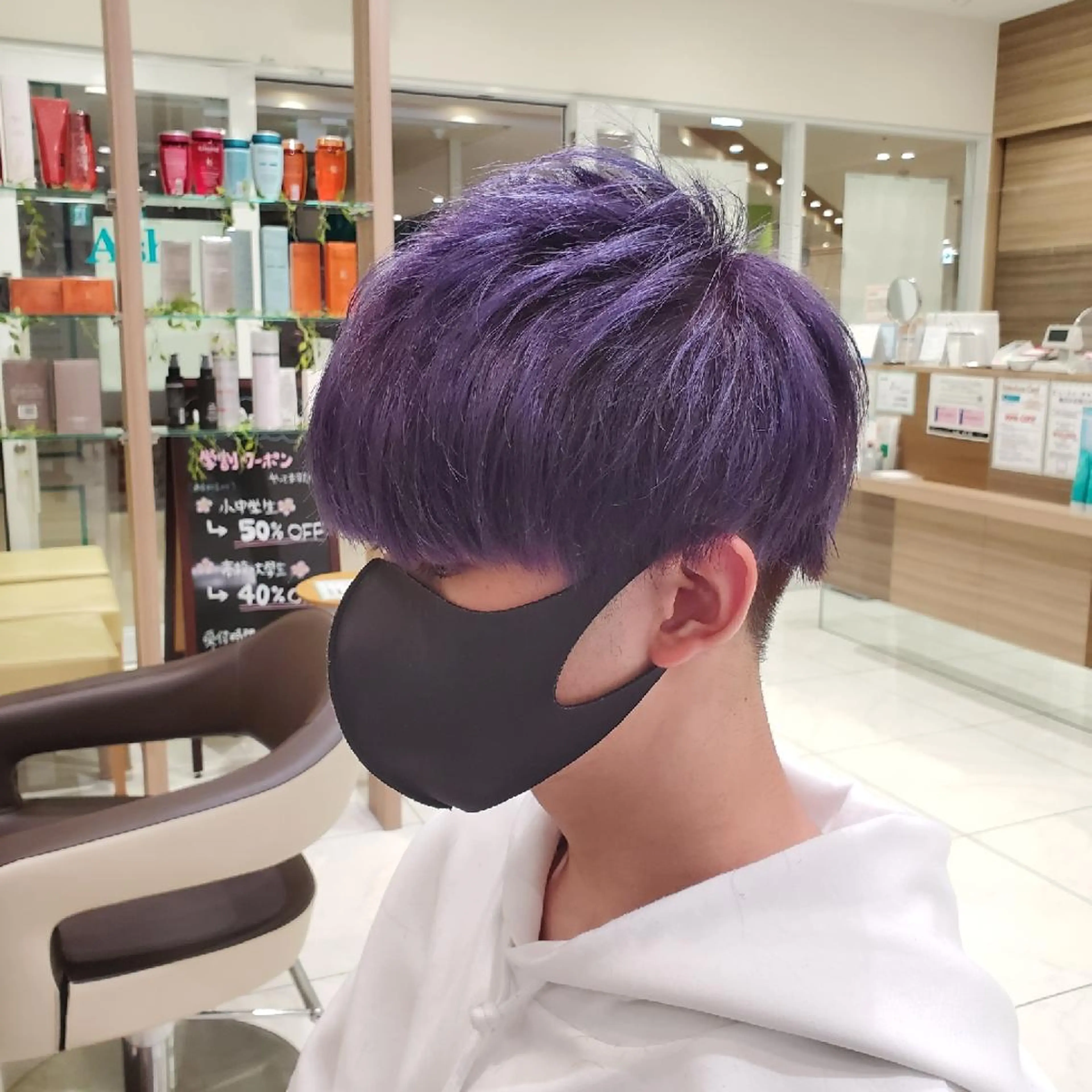 ショート カラー ブリーチ イルミナカラー ラベンダーカラー カラー特化🔥中村 和貴＜Ash津田沼＞のヘアスタイル