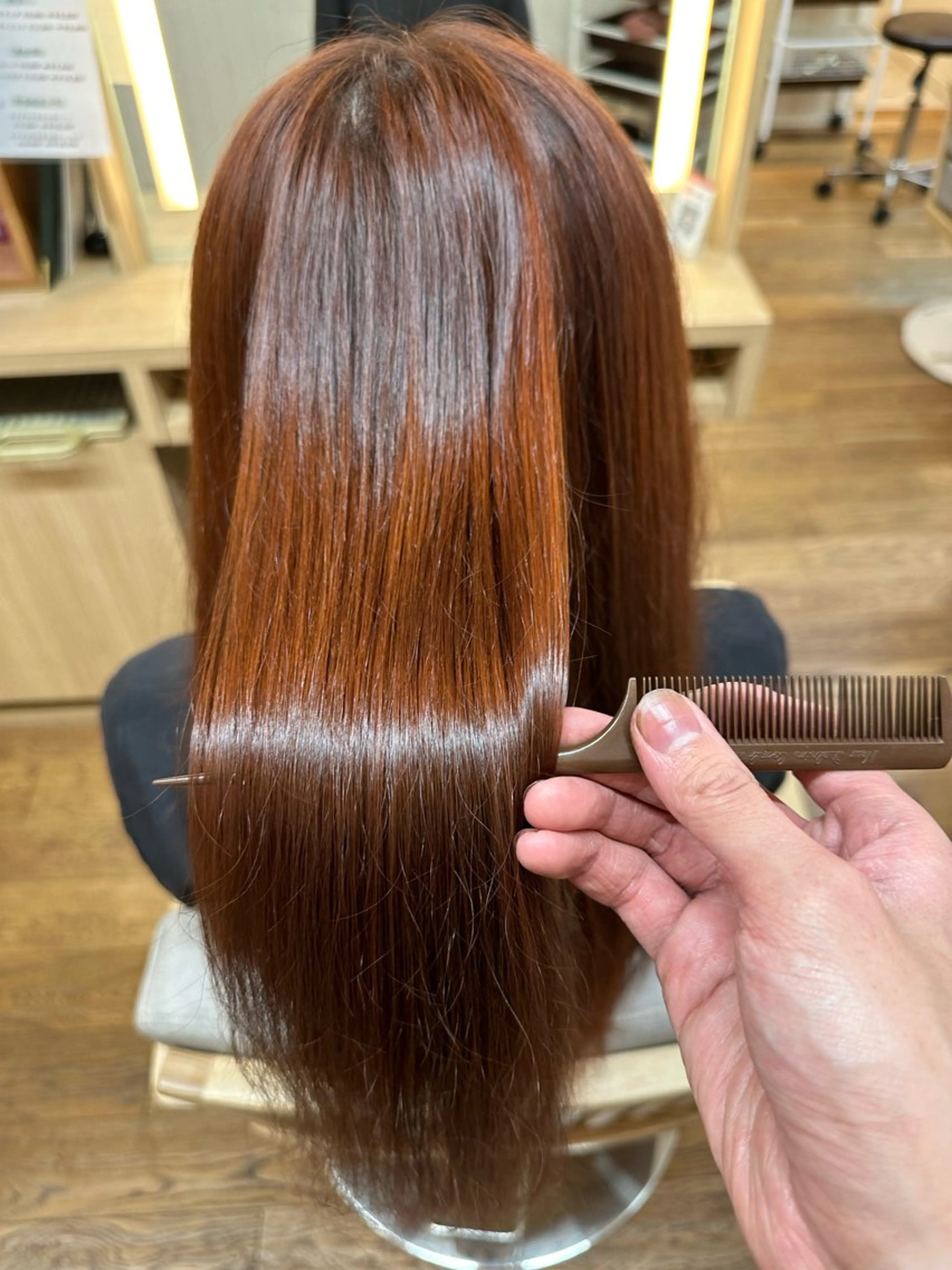カラー ブラウンカラー オレンジ オレンジブラウン ナチュラルカラー✨ SHINYAのヘアスタイル