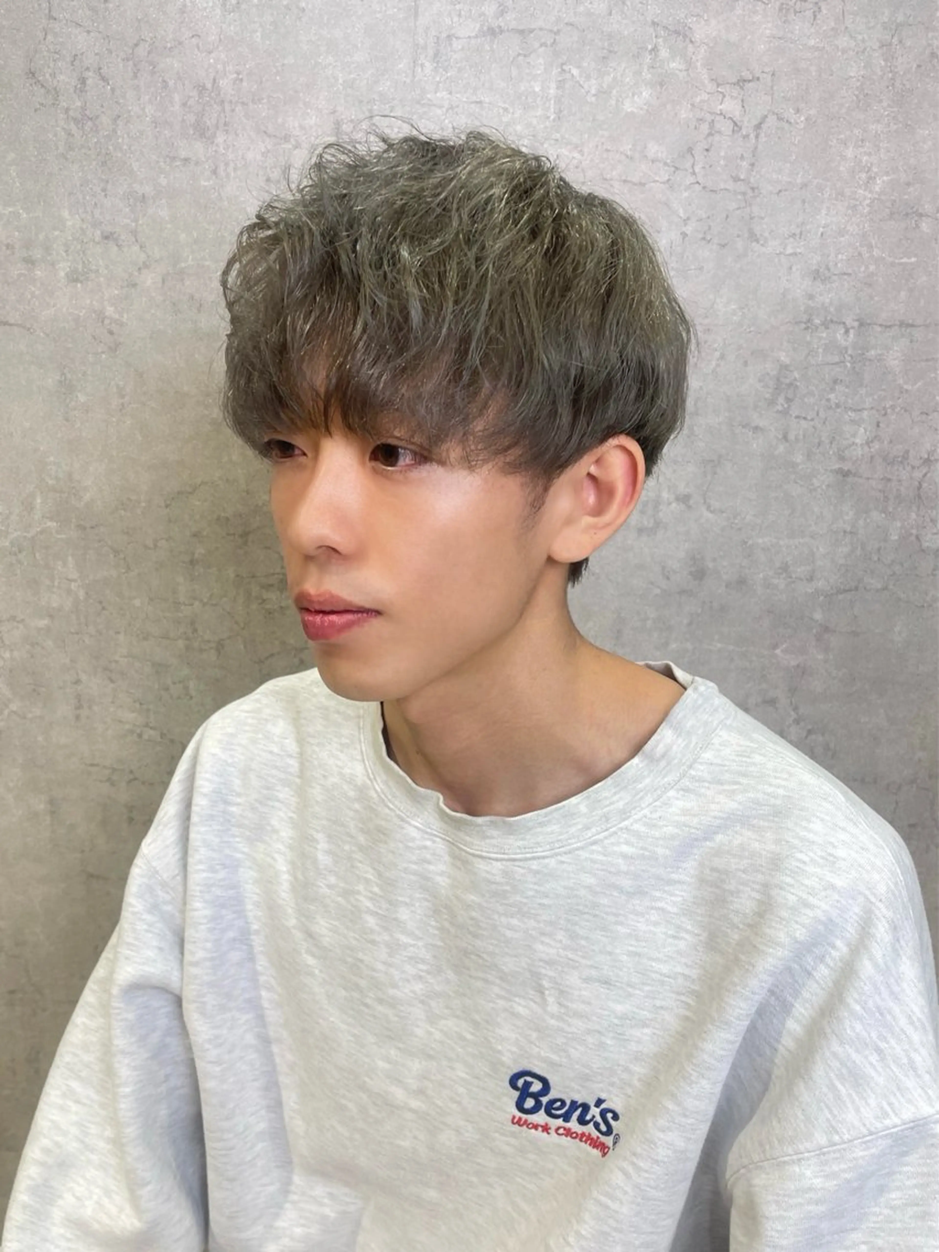 ショート カラー メンズ カット ヘアカラー トリートメント shiho/名駅💎 ケアカラー/ブリーチのヘアスタイル