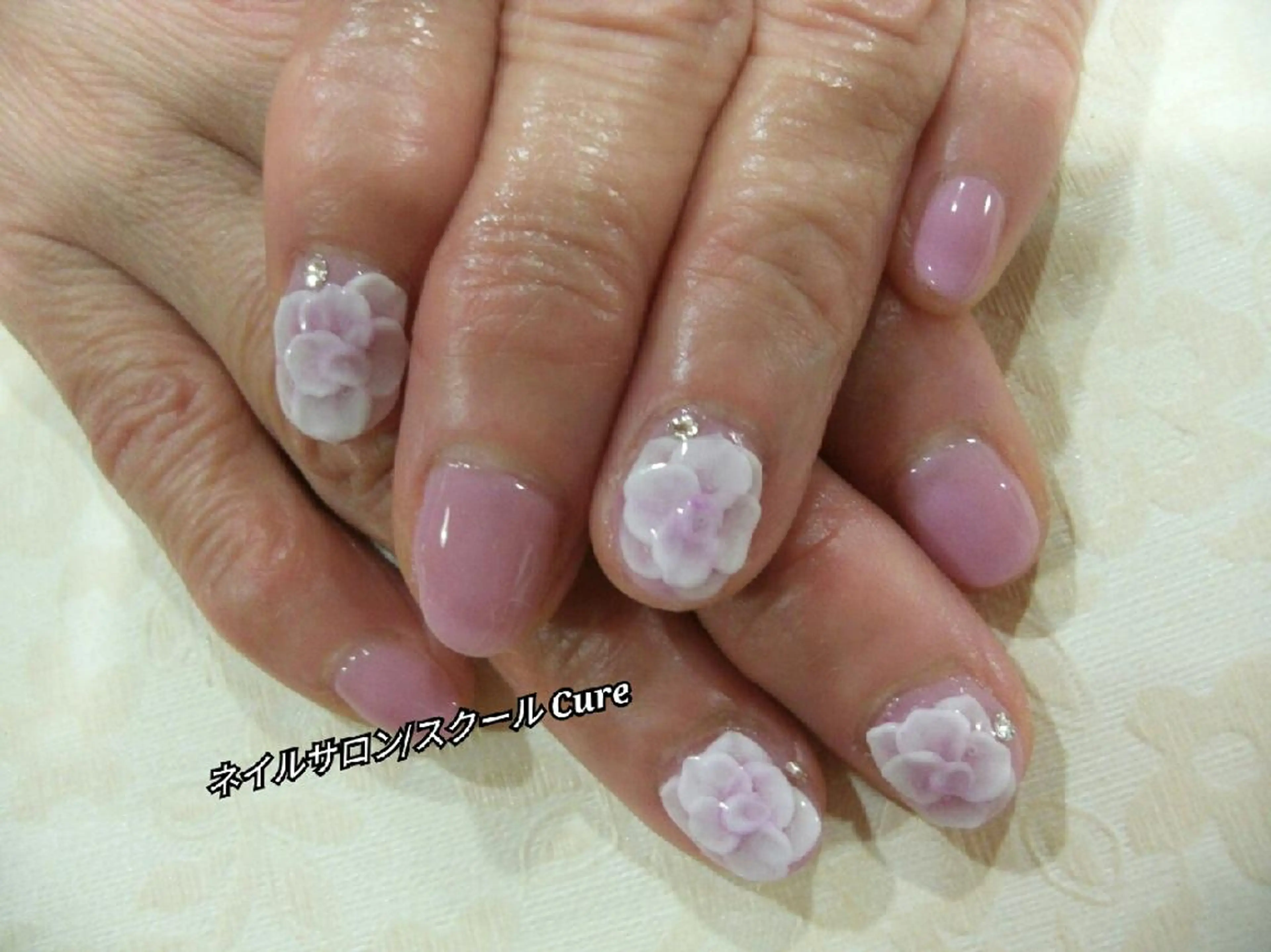 ショート ネイル ハンドネイル ネイルサロン Cureのネイルデザイン
