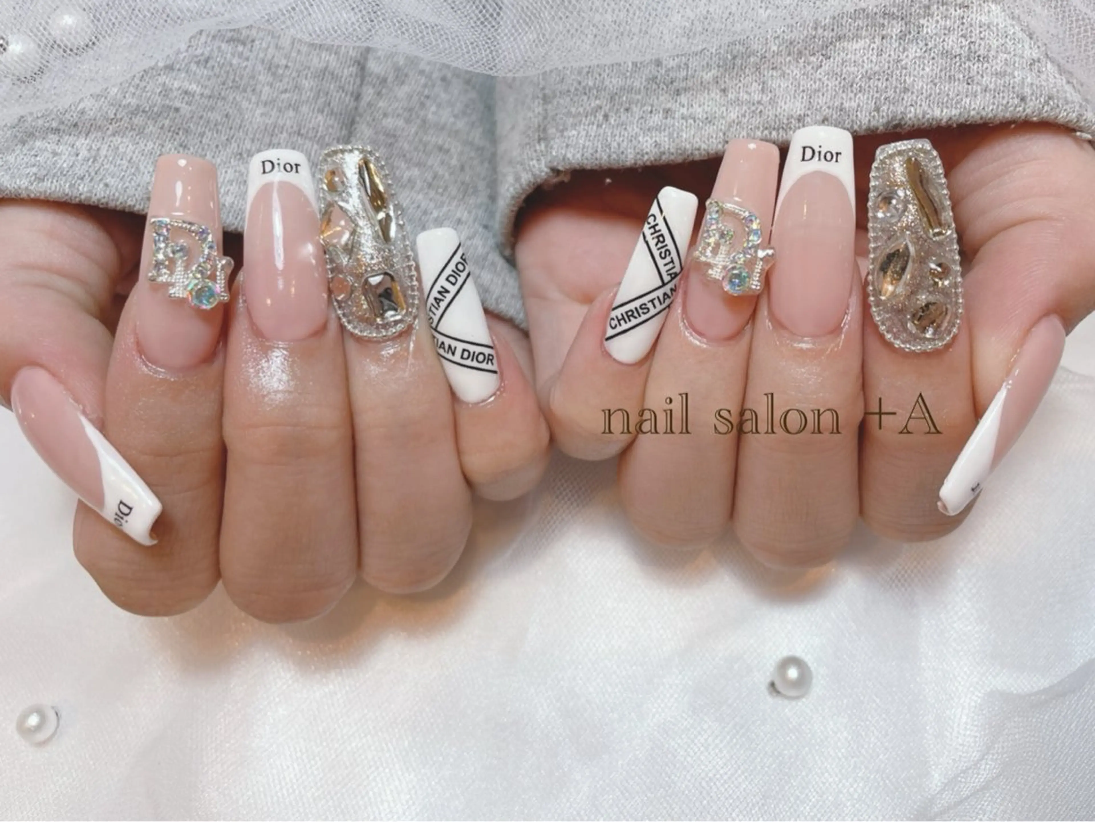 ロング ハンドネイル Nail Salon +Aのネイルデザイン