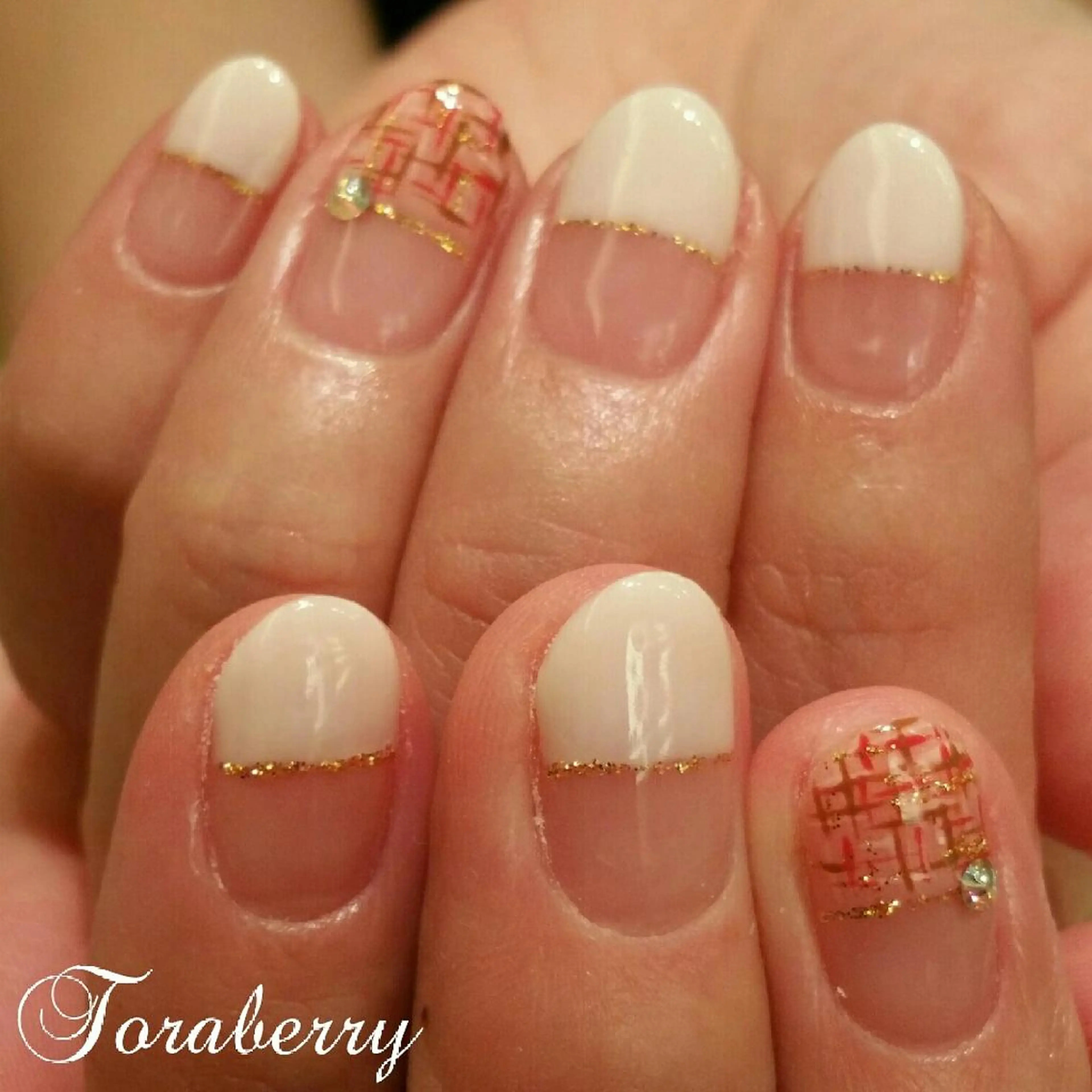 ネイル ツイードネイル ハンドネイル ネイリスト なつみのネイルデザイン