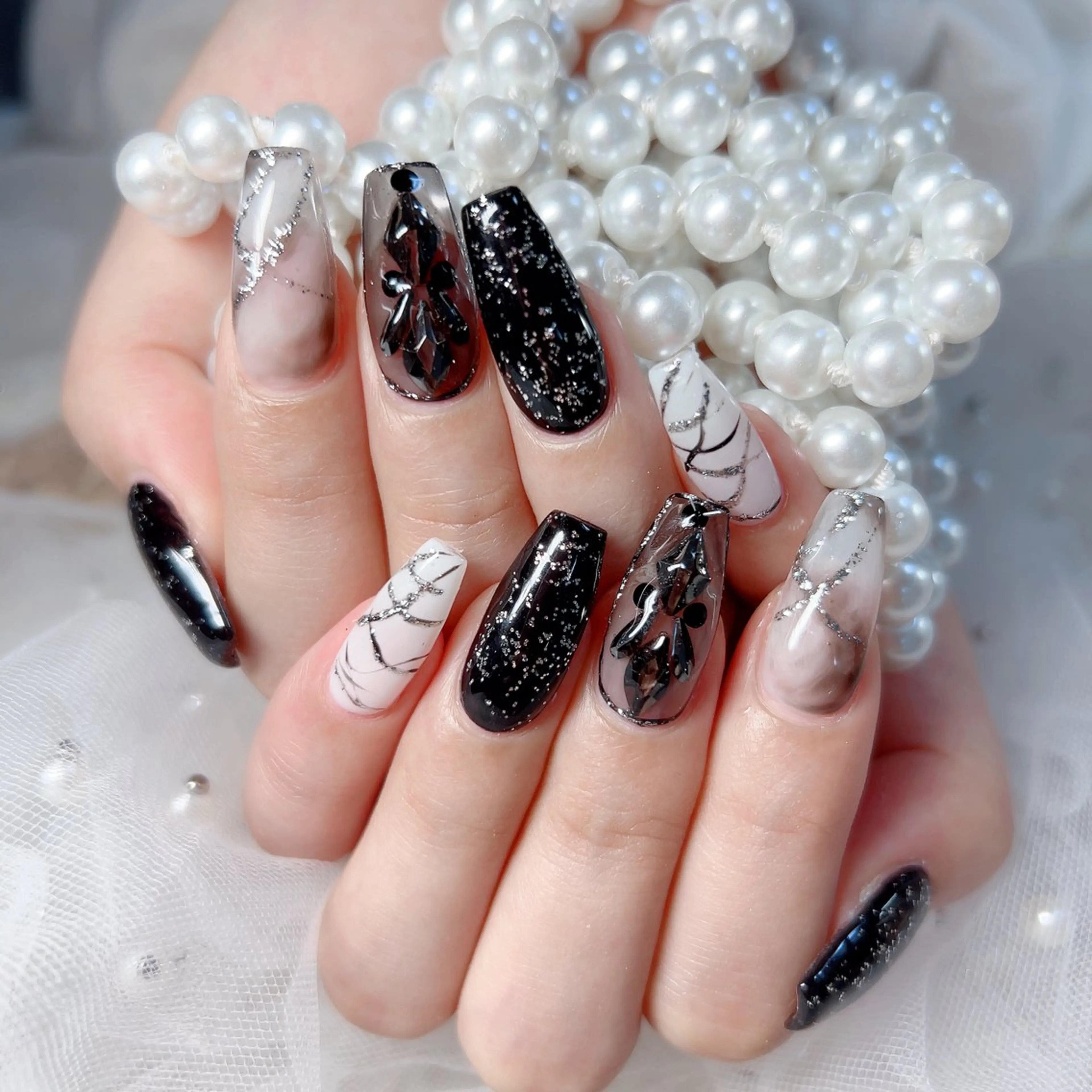 ネイル ハンドネイル M🌷nail 長さだし専門店のネイルデザイン