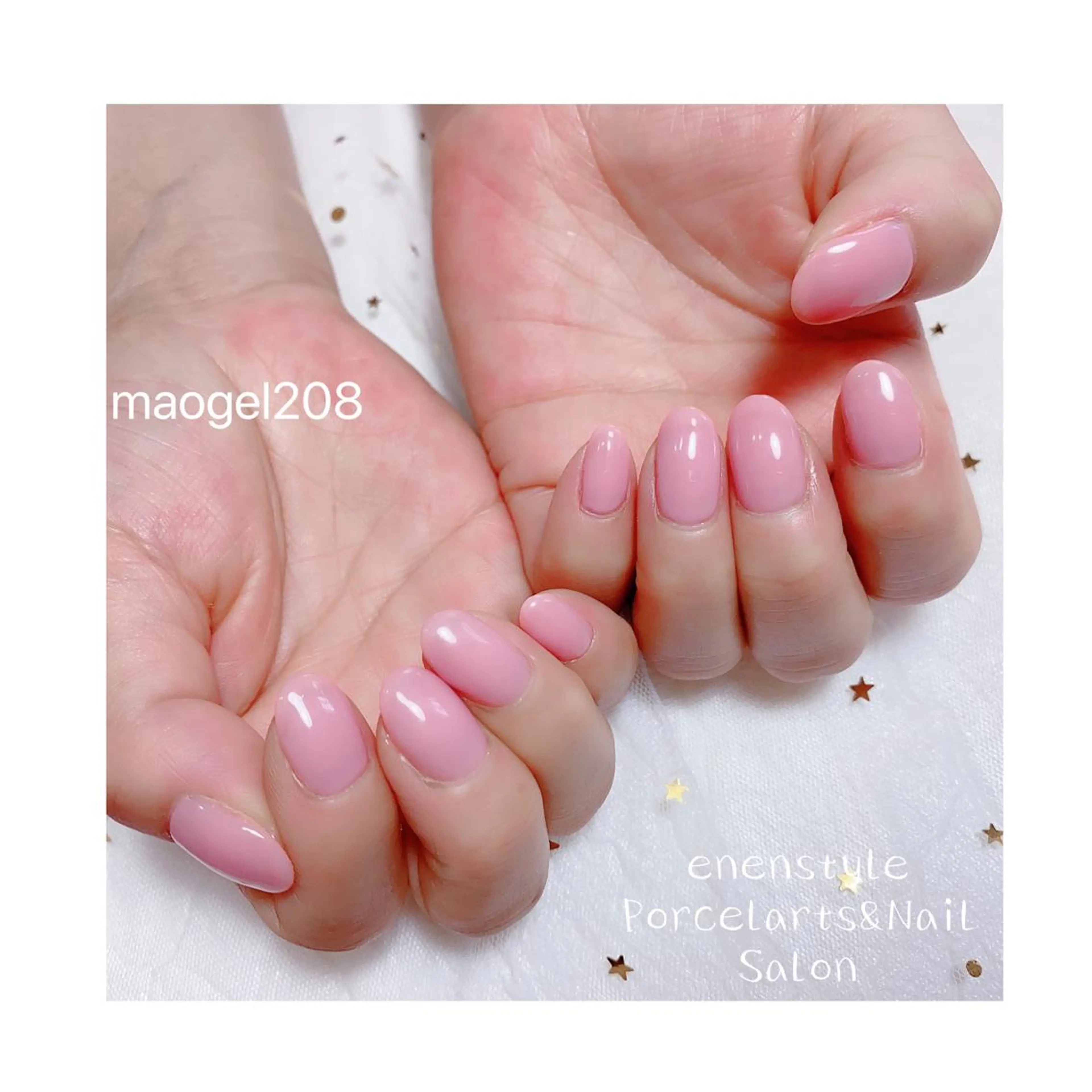 ショート ネイル ジェルネイル ニュアンスネイル オフィスネイル ワンカラーネイル パラジェル 👑enen style👑のネイルデザイン