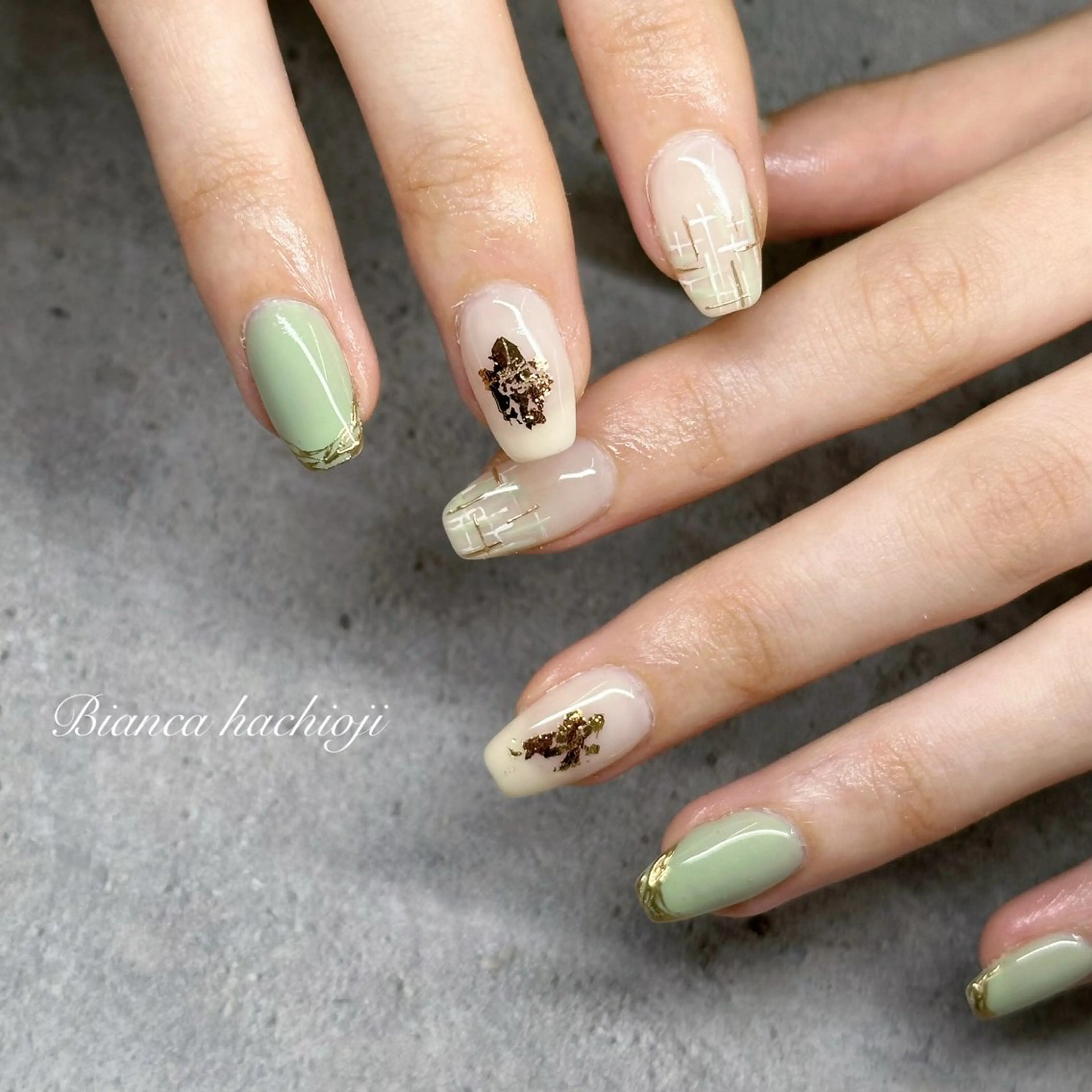 ネイル ハンドネイル Bianca🦋 AIRAのネイルデザイン