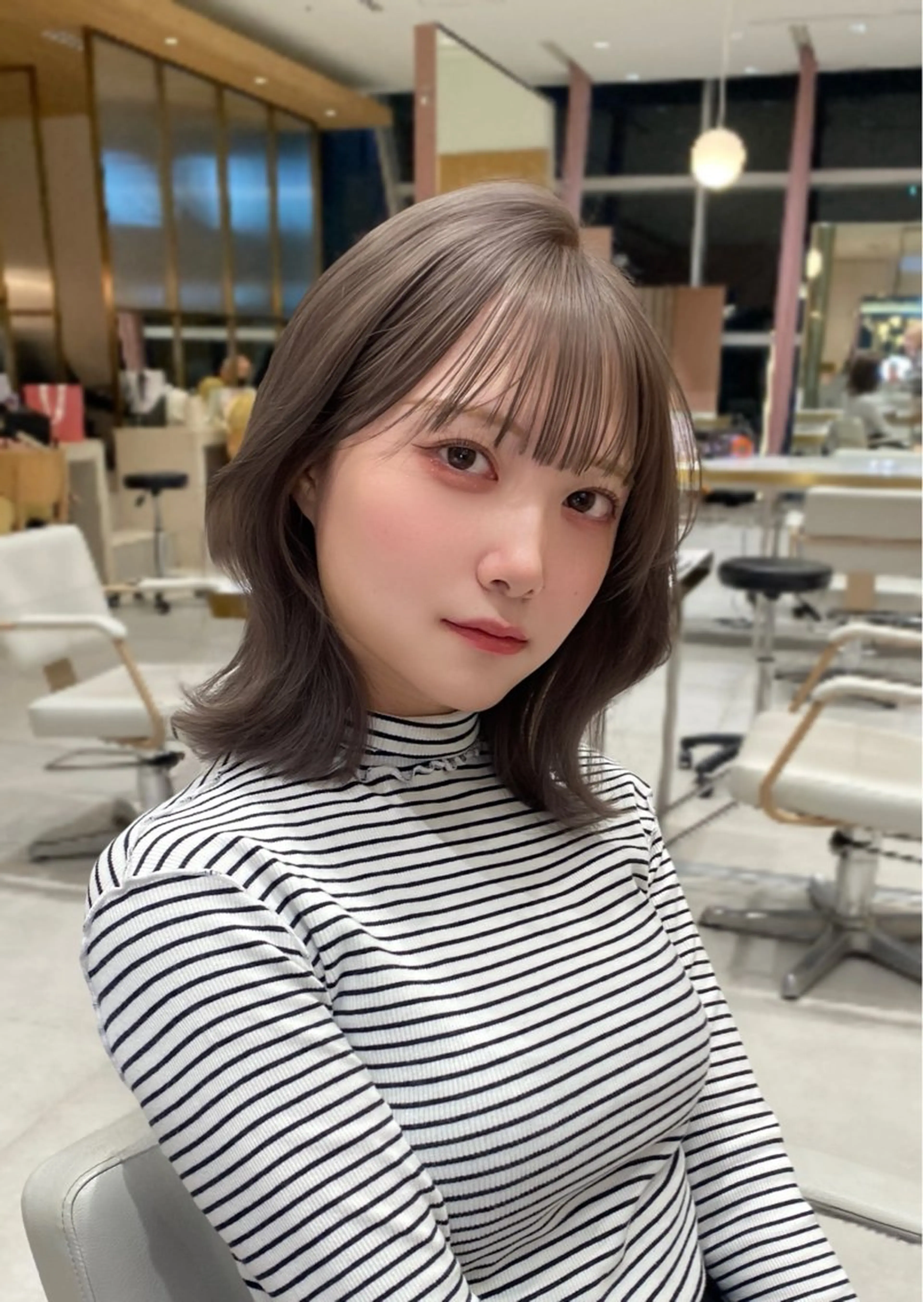 ミディアム ヘアアレンジ レイヤーカット/ 小塩 萌々香のヘアスタイル