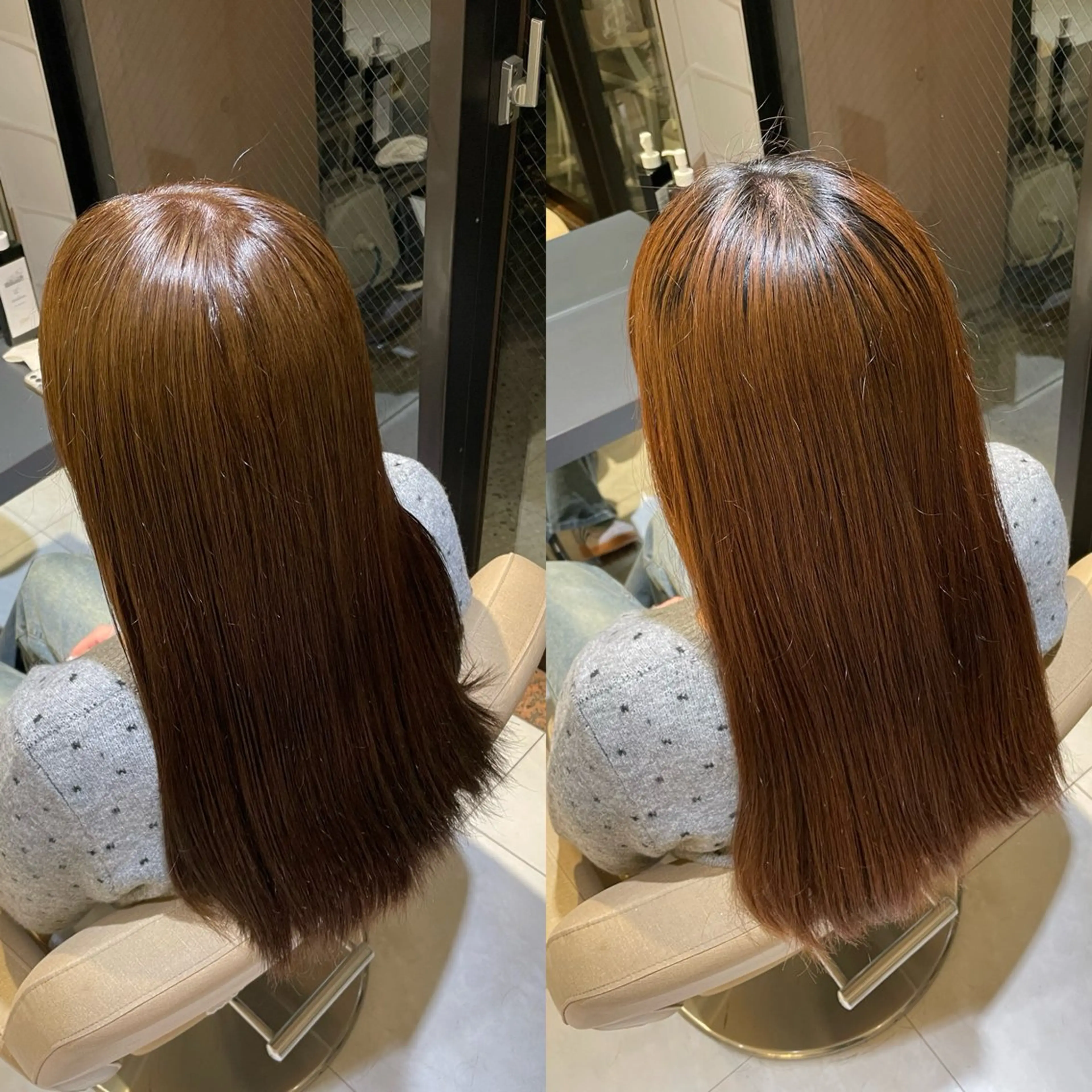 ロング ヘアカラー 大藤 彩のヘアスタイル