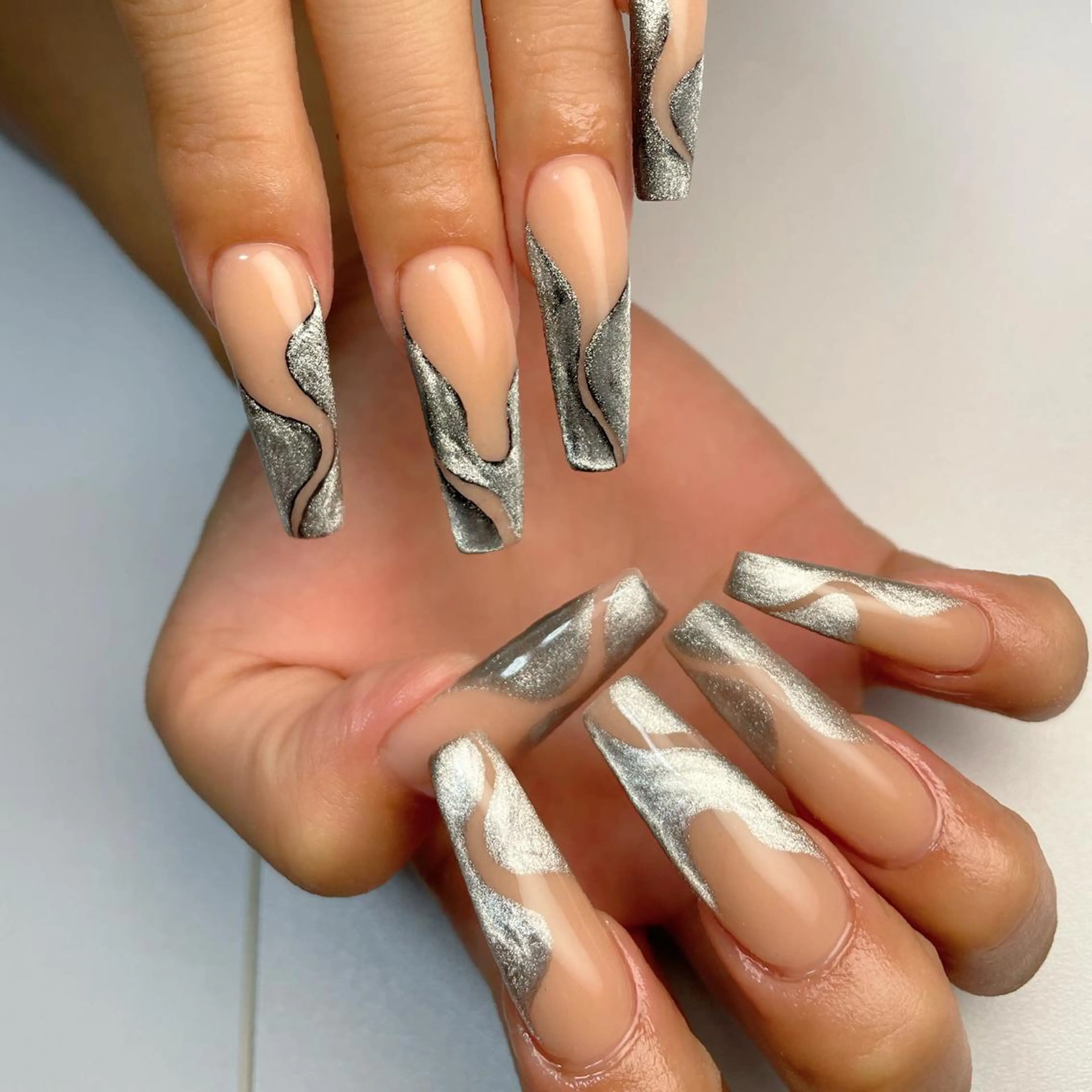 ロング ネイル 下妻ネイルサロン/ パラジェルのネイルデザイン