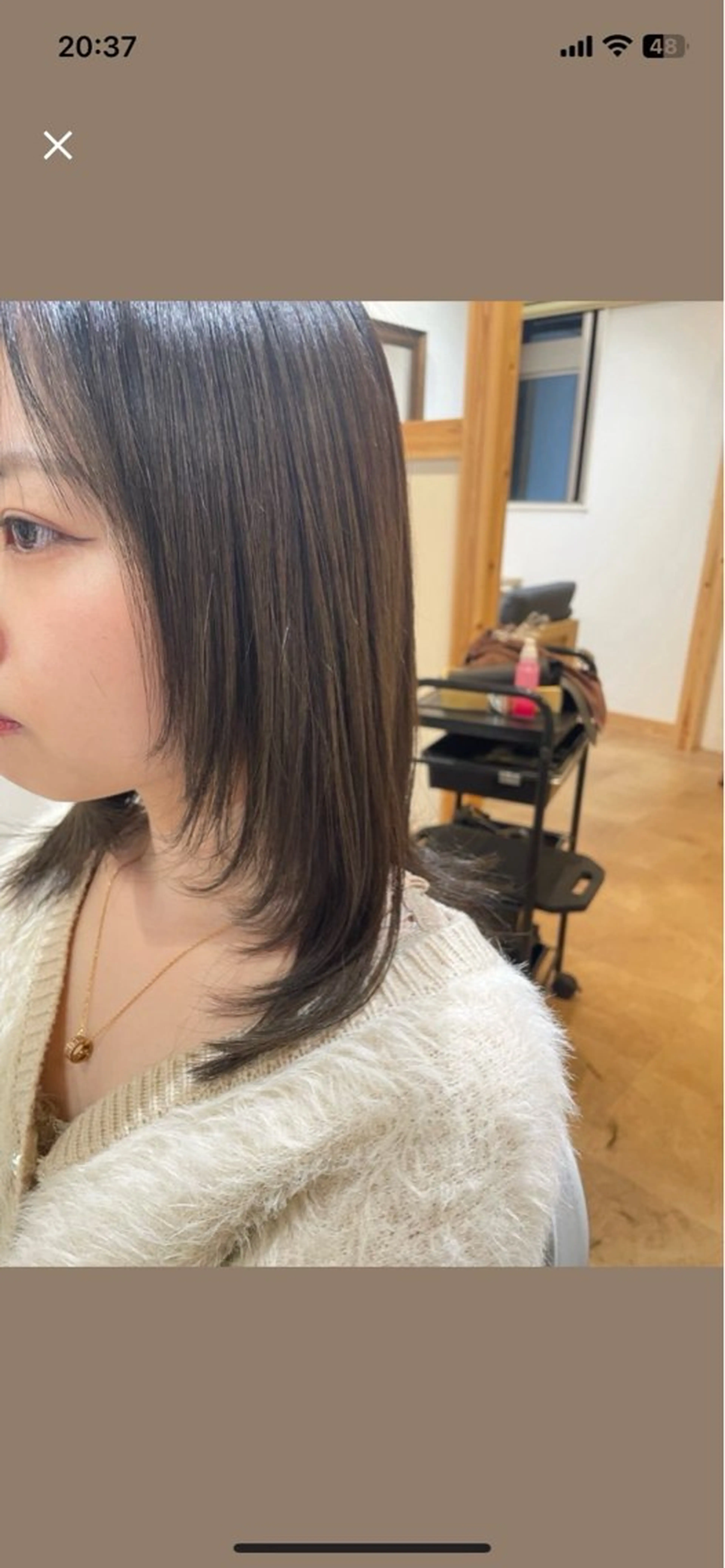 ミディアム 顔周りカット レイヤーカット 畝原 陽真里のヘアスタイル