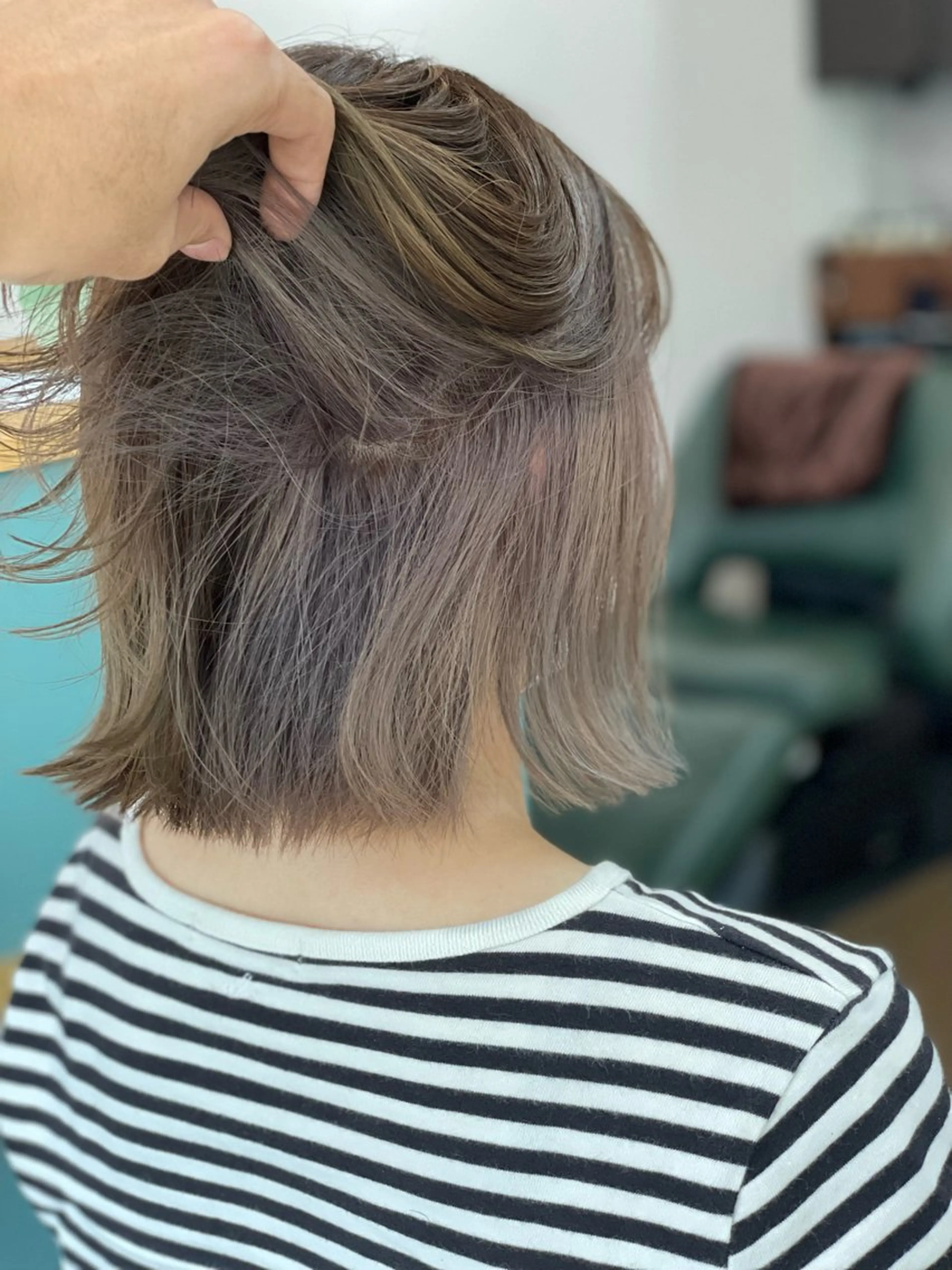 ミディアム カラー ベージュカラー インナーカラー ミルクティーベージュ Snaly カラー特化ページのヘアスタイル