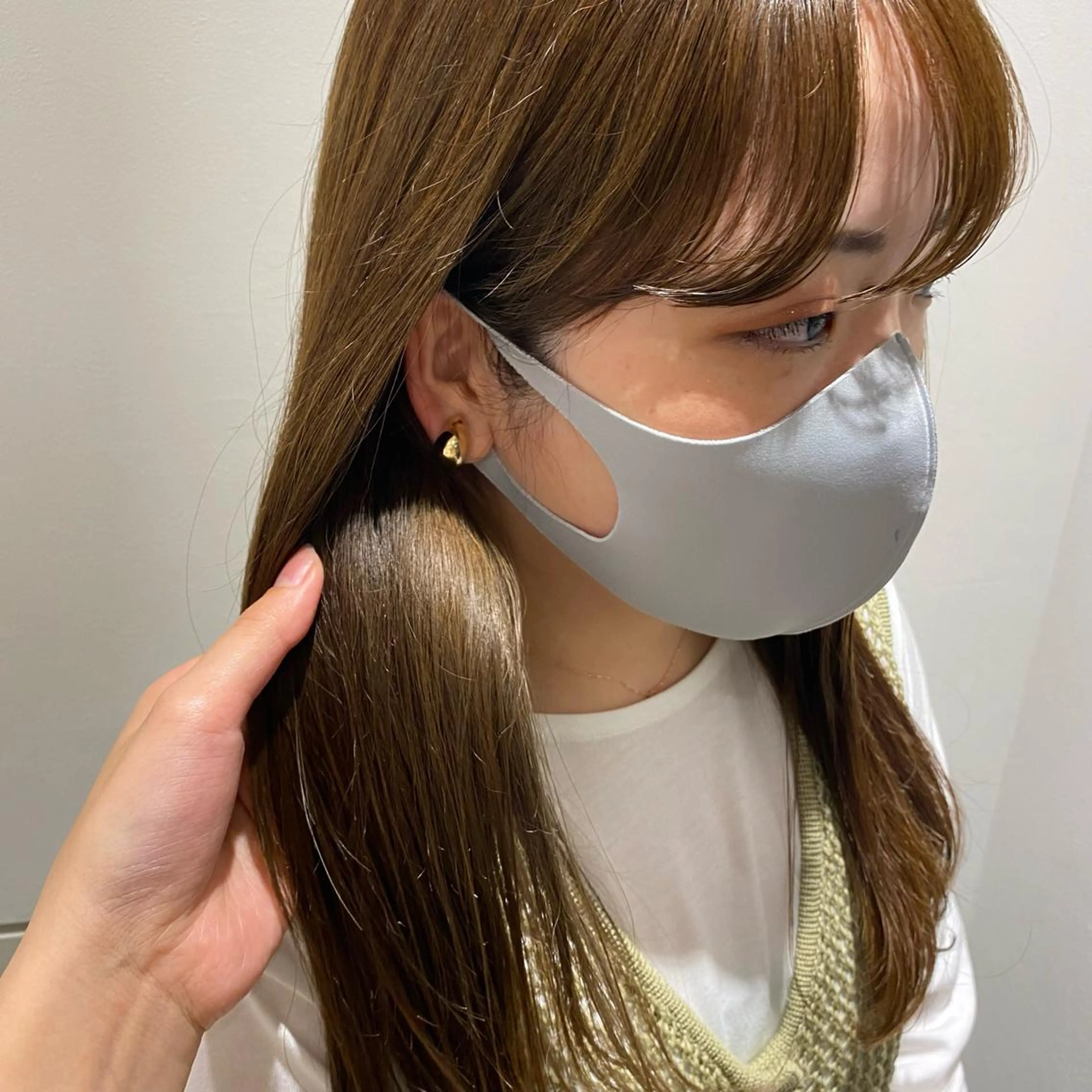 ロング カラー ベージュカラー 透明感カラー オリーブベージュ オリーブカラー 🌷Asuka /レイヤーカット🌷のヘアスタイル