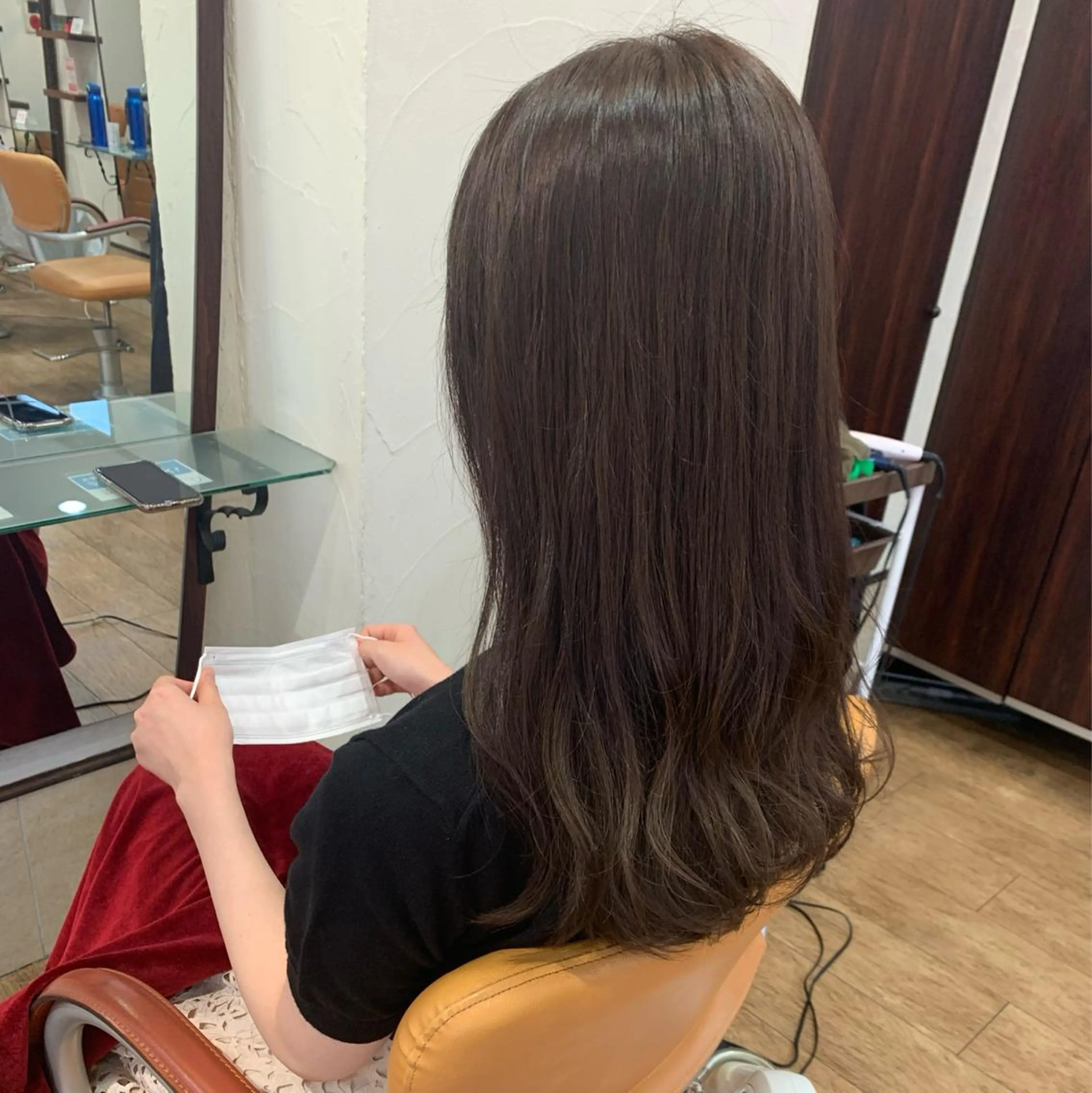 ロング カラー ブラウンカラー ナチュラルブラウン サプリームヘア 飯田みち瑠のヘアスタイル