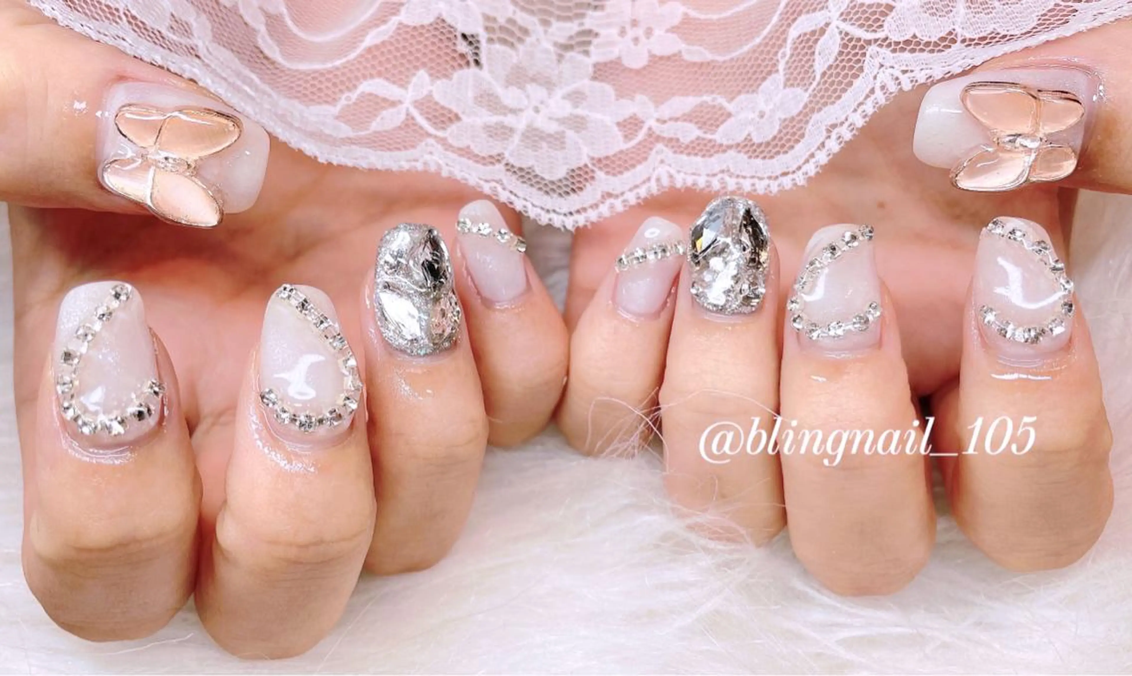 ネイル 23時まで❤︎韓国、 ワンホンネイルのネイルデザイン