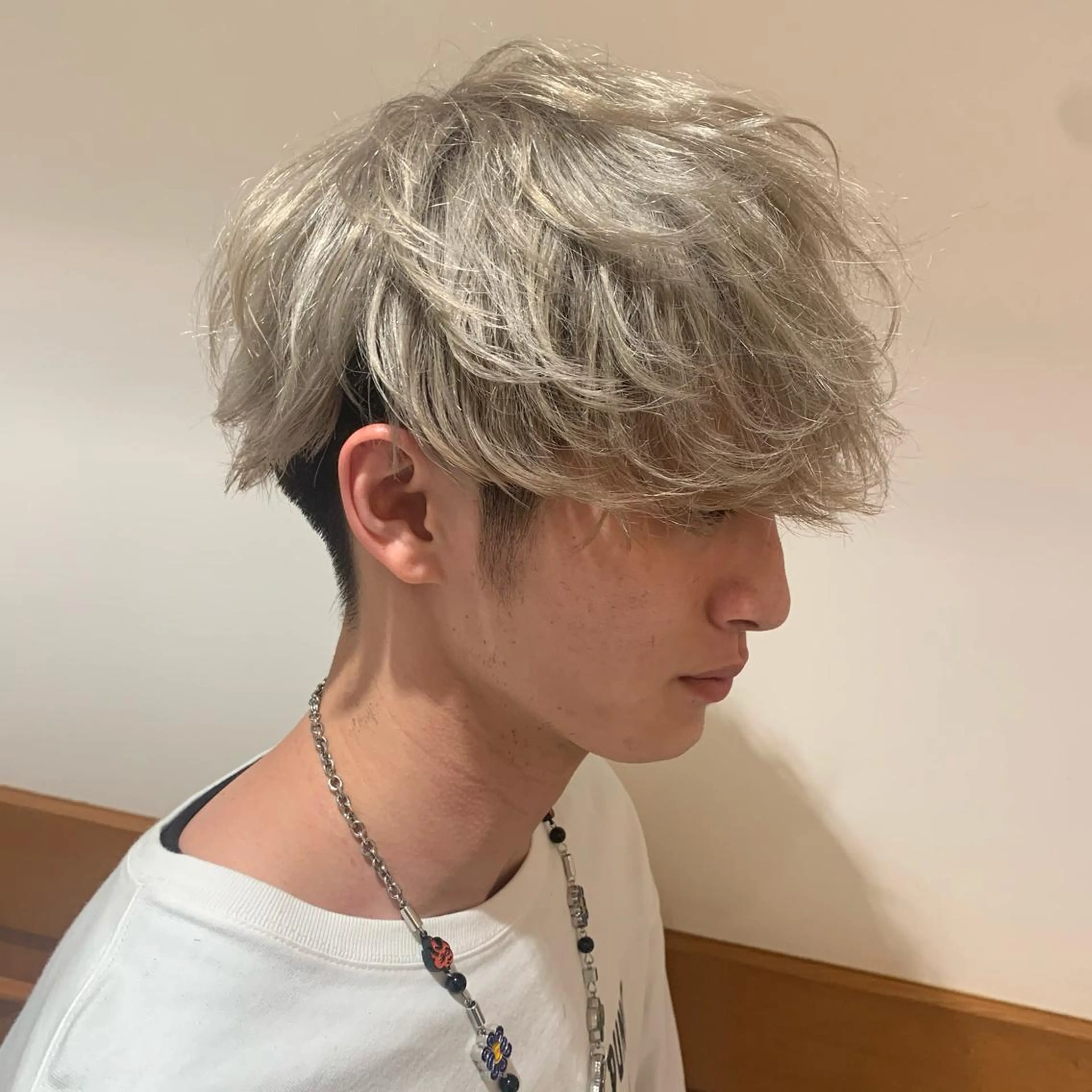 メンズ ハイトーン職人 ♡中島凱人のヘアスタイル