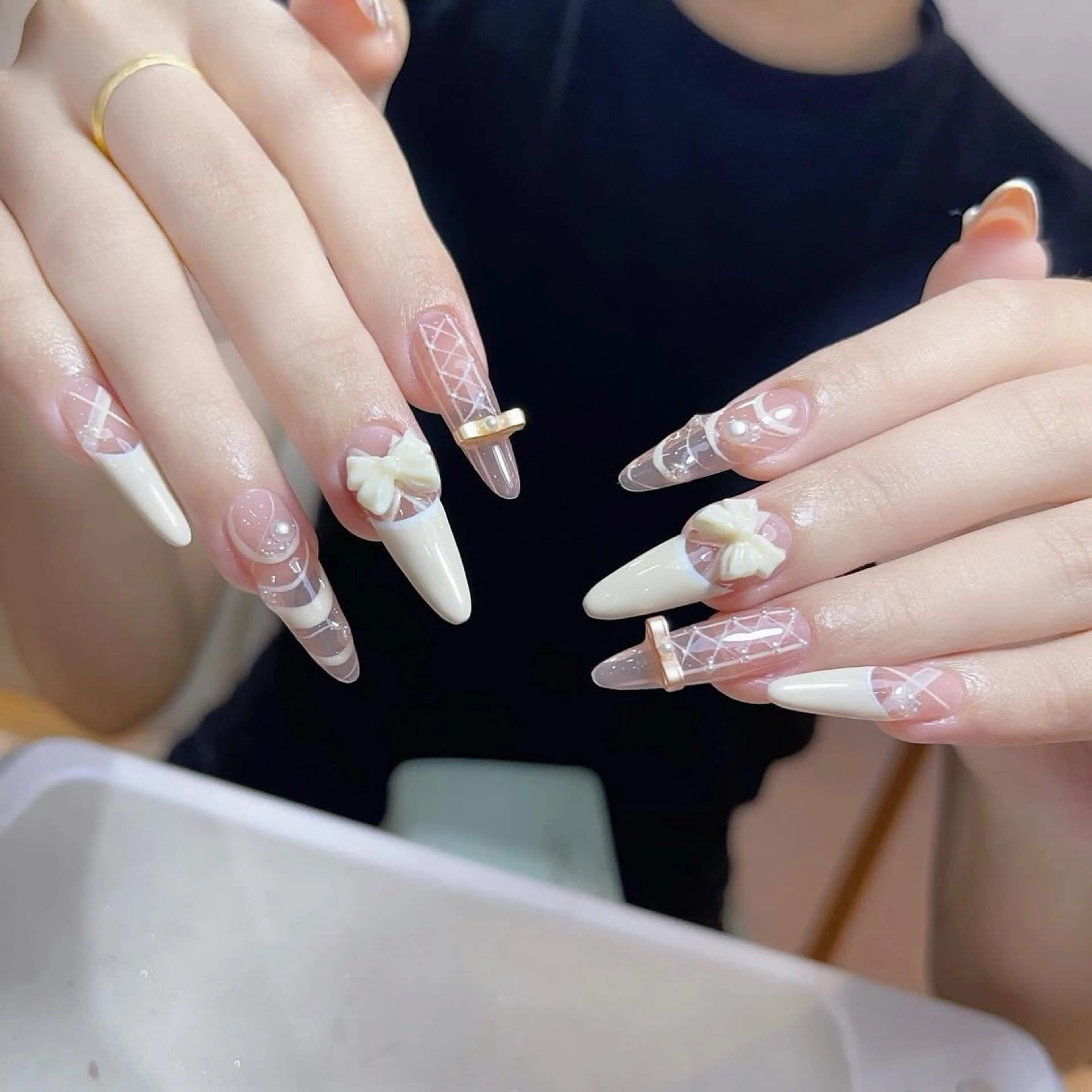 ネイル チークネイル フットネイル フレンチネイル グラデーション 韓国ネイル Yuki nail staffのネイルデザイン