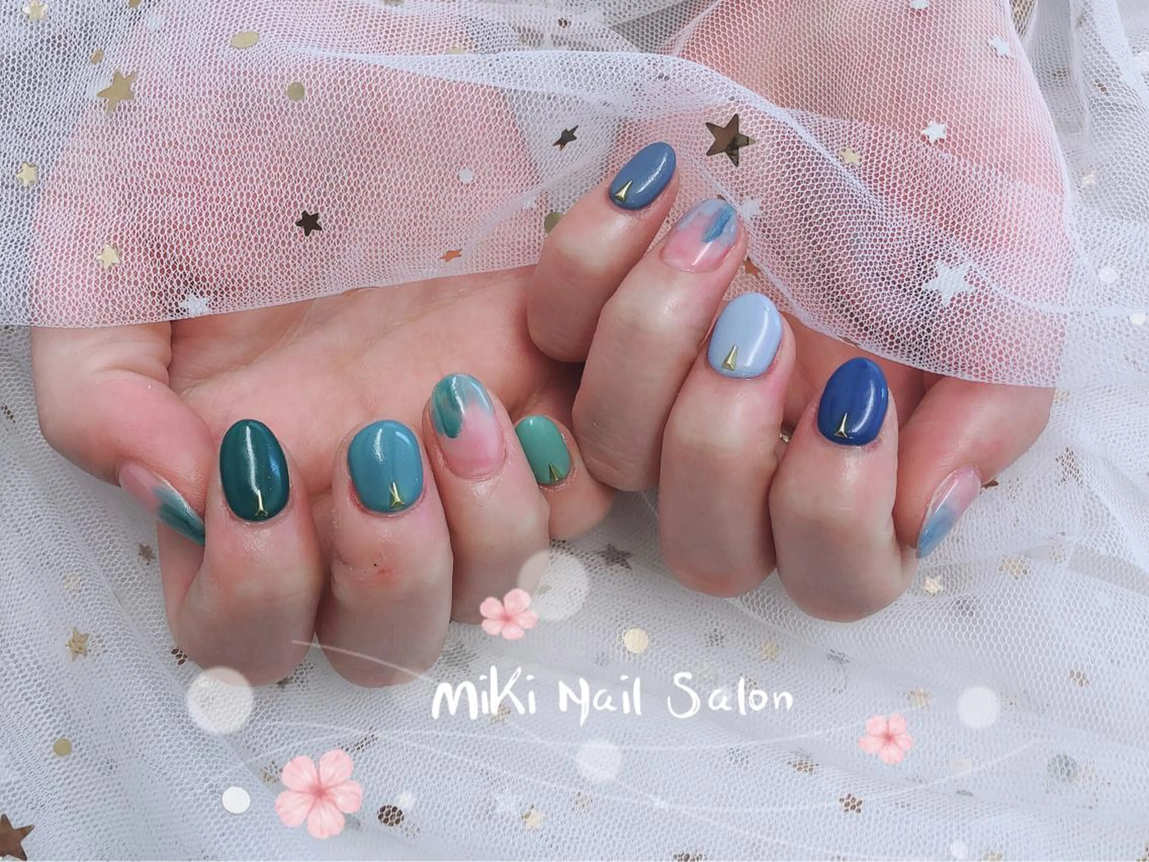 ネイル MiKi Nai池袋 長さだし得意のネイルデザイン