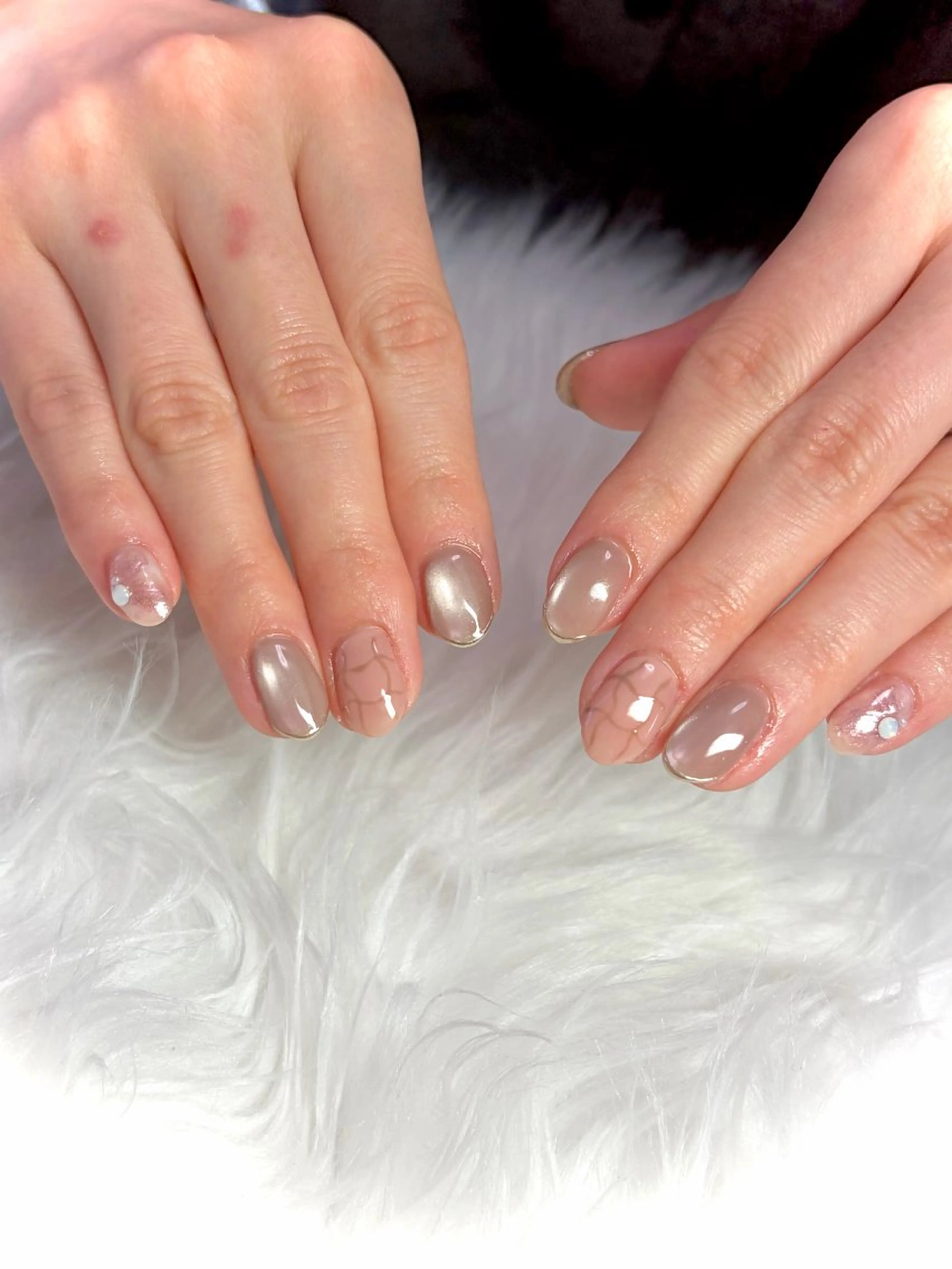 ネイル マグネットネイル 冬ネイル Nail room Aのネイルデザイン