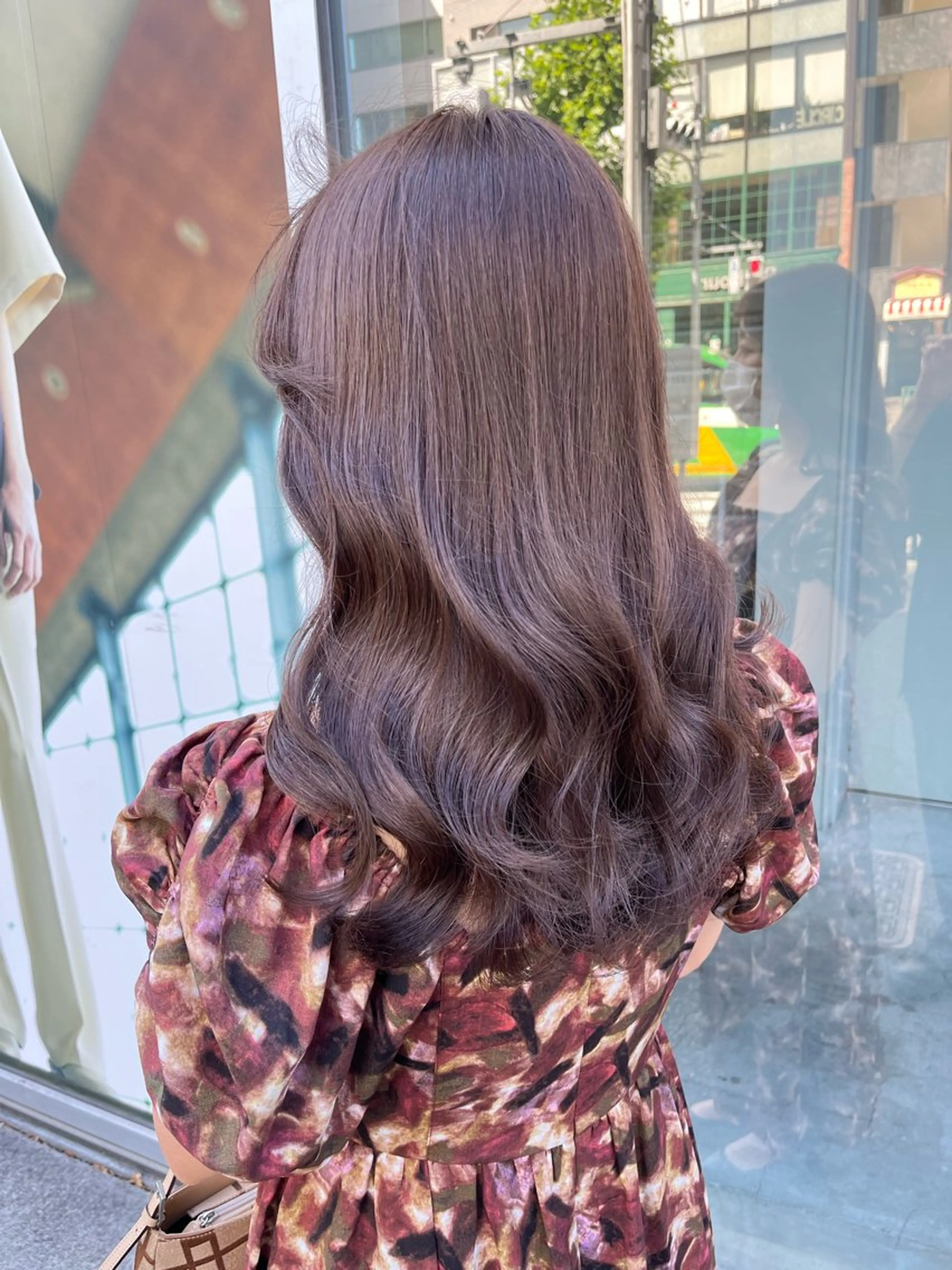 ミディアム ブラウンベージュ🤎 ブリーチなし🤎のヘアスタイル