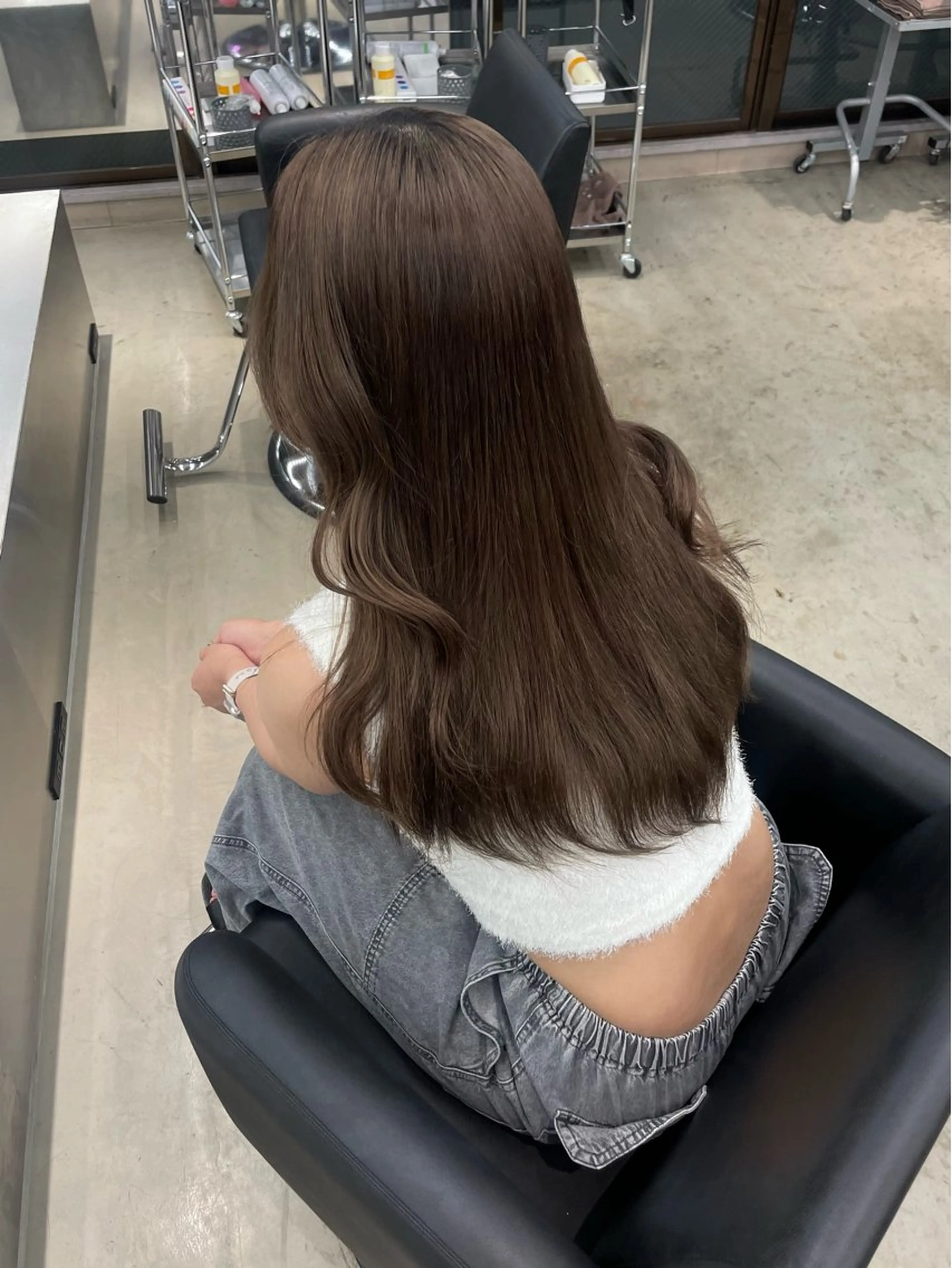 ロング カラー ベージュカラー ブリーチ ブラウンカラー ミルクティーベージュ 名古屋栄♡PELE/ ブリーチ/ハイトーンのヘアスタイル