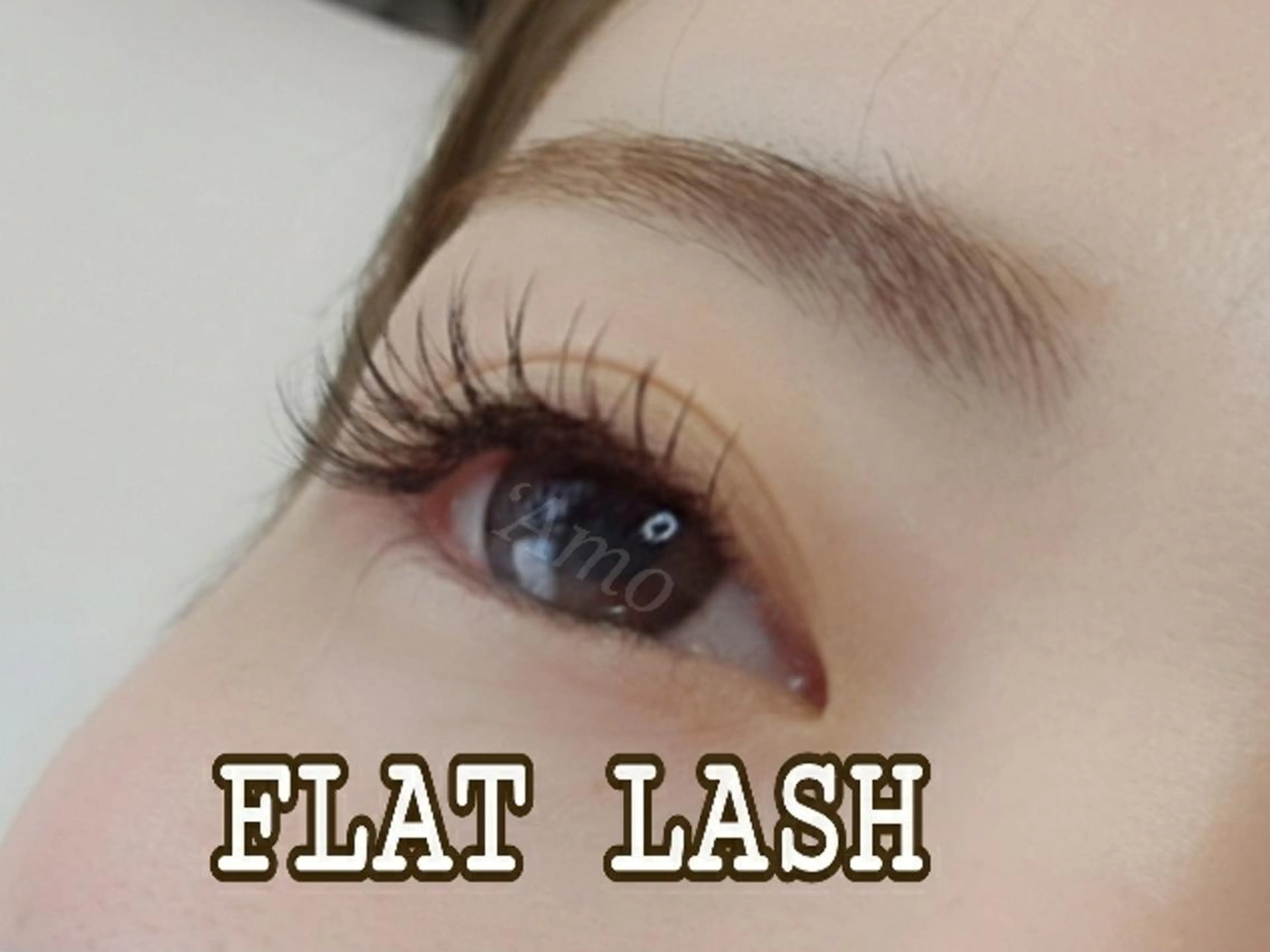 マツエク・マツパ Cカール キュート フラットラッシュ ‘Amo アモのマツエク・マツパデザイン