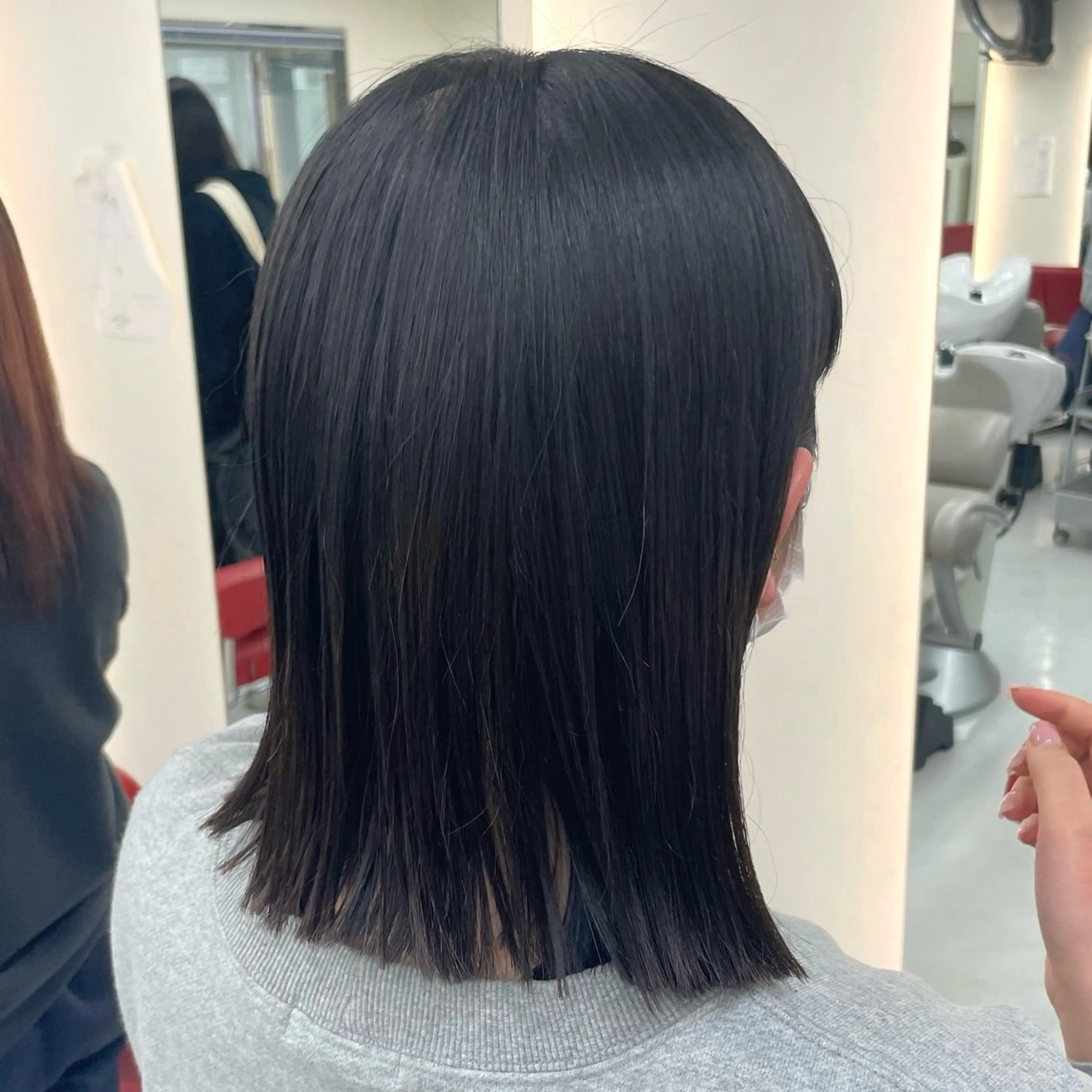 ショート ボブ カット トリートメント 顔まわり🥨レイヤー /透明感/水口舞奈のヘアスタイル
