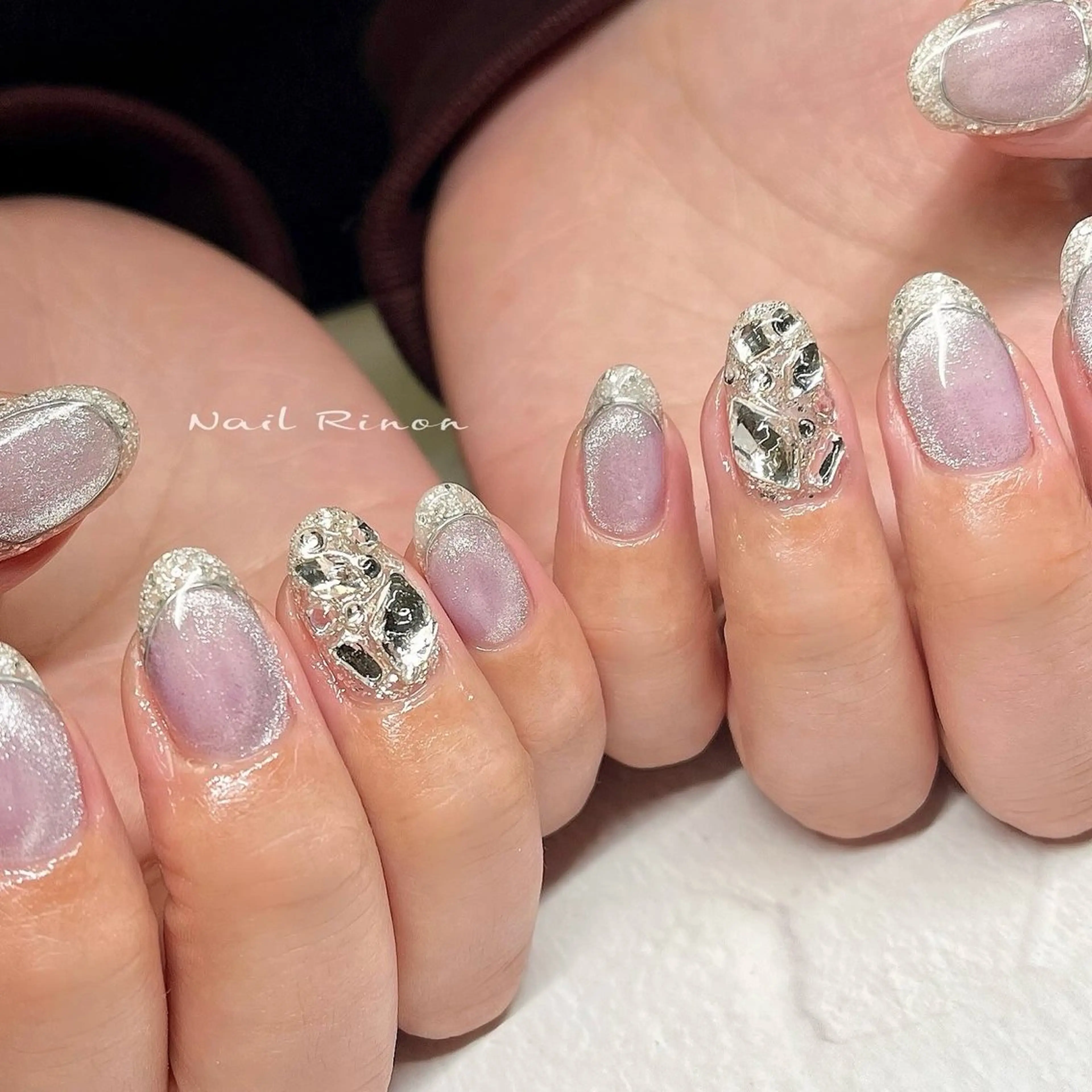 ネイル キラキラネイル ハンドネイル Nail Rinonのネイルデザイン