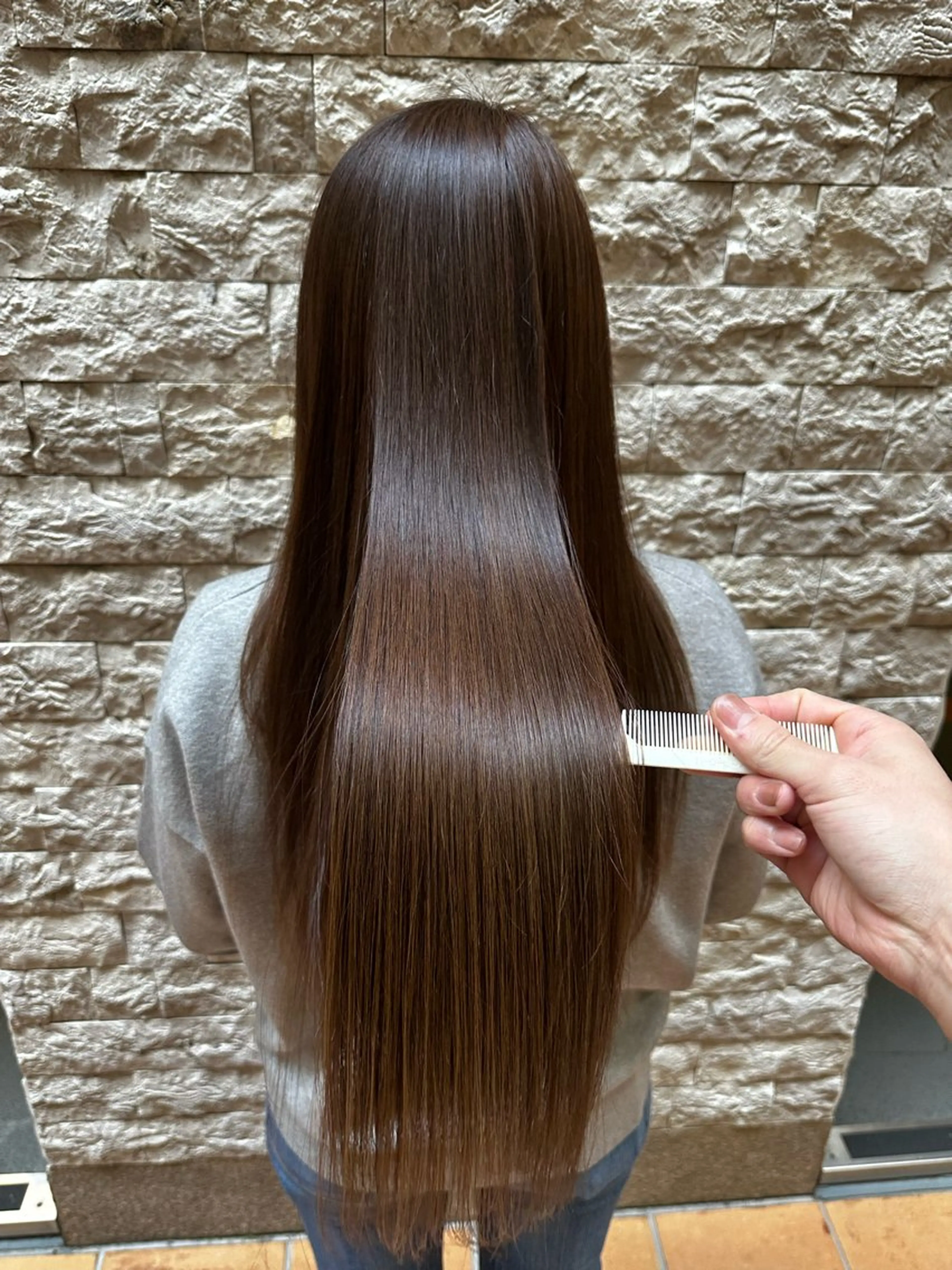 ロング 酸性ストレート 早坂 匠/酸性ストレートのヘアスタイル