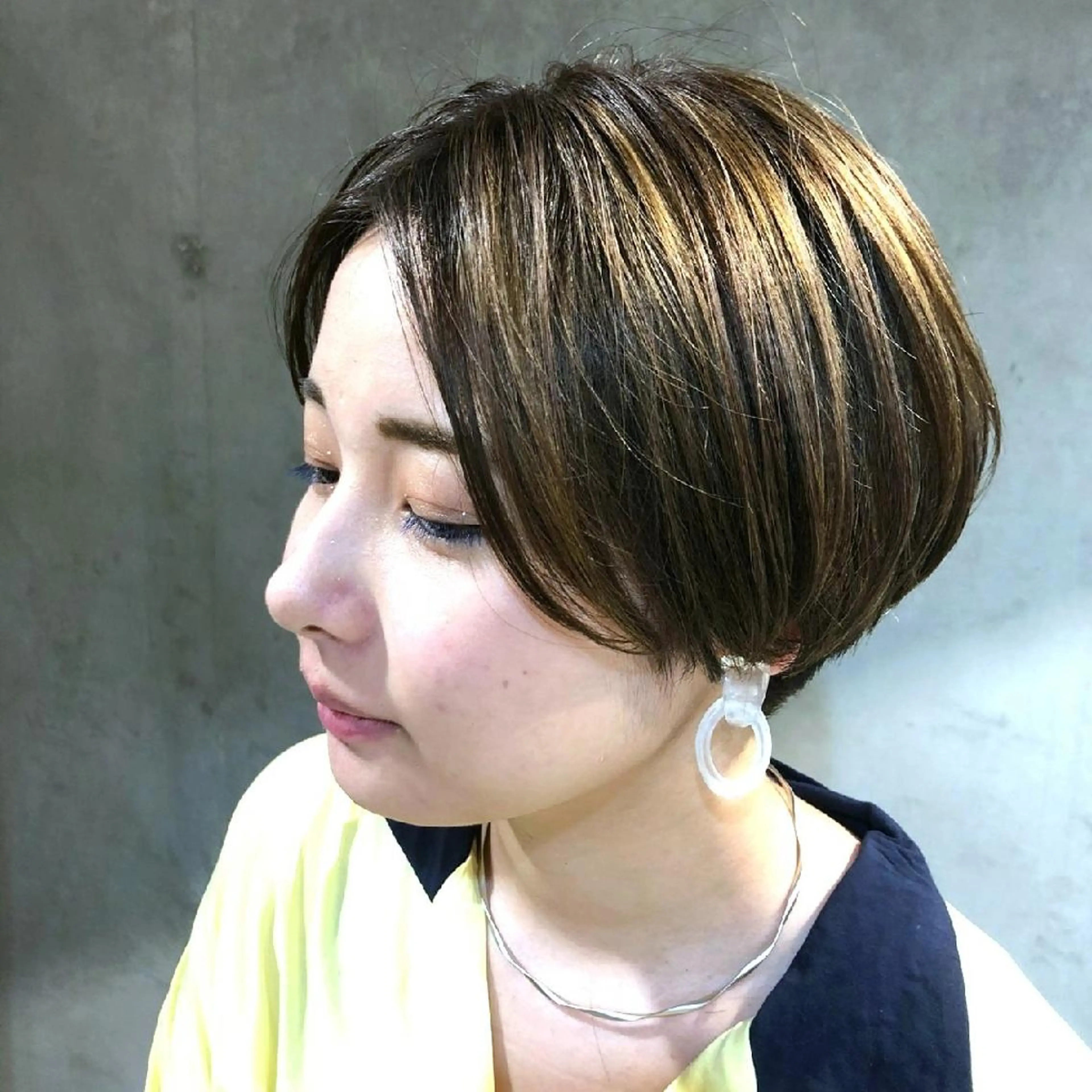 ショート カラー ハンサムショート ハイライトカラー ハイライト ショートヘア coii コイ【原宿/表参道】のヘアスタイル