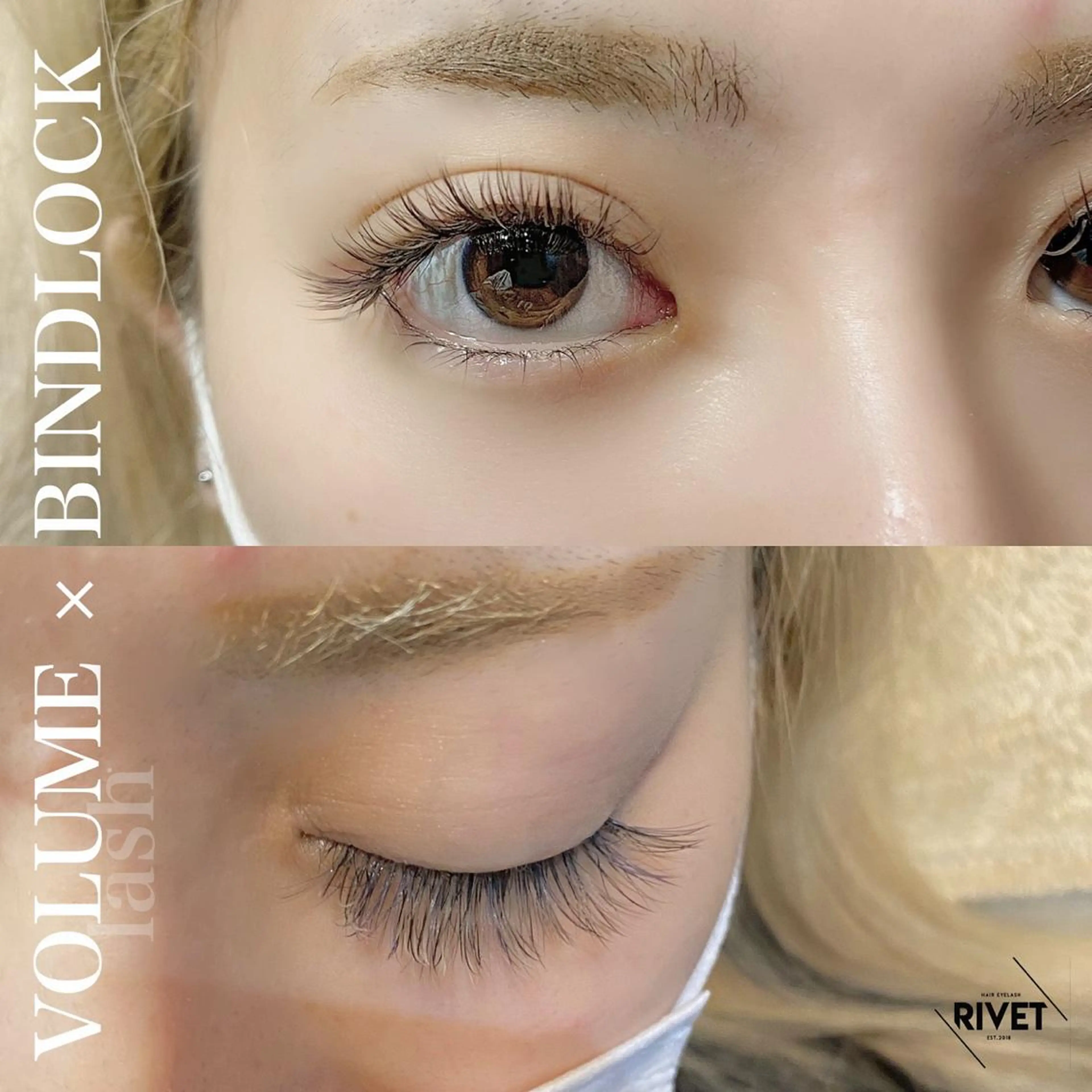 マツエク・マツパ バインドロック ボリュームラッシュ マツエク RIVET furukawaのマツエク・マツパデザイン