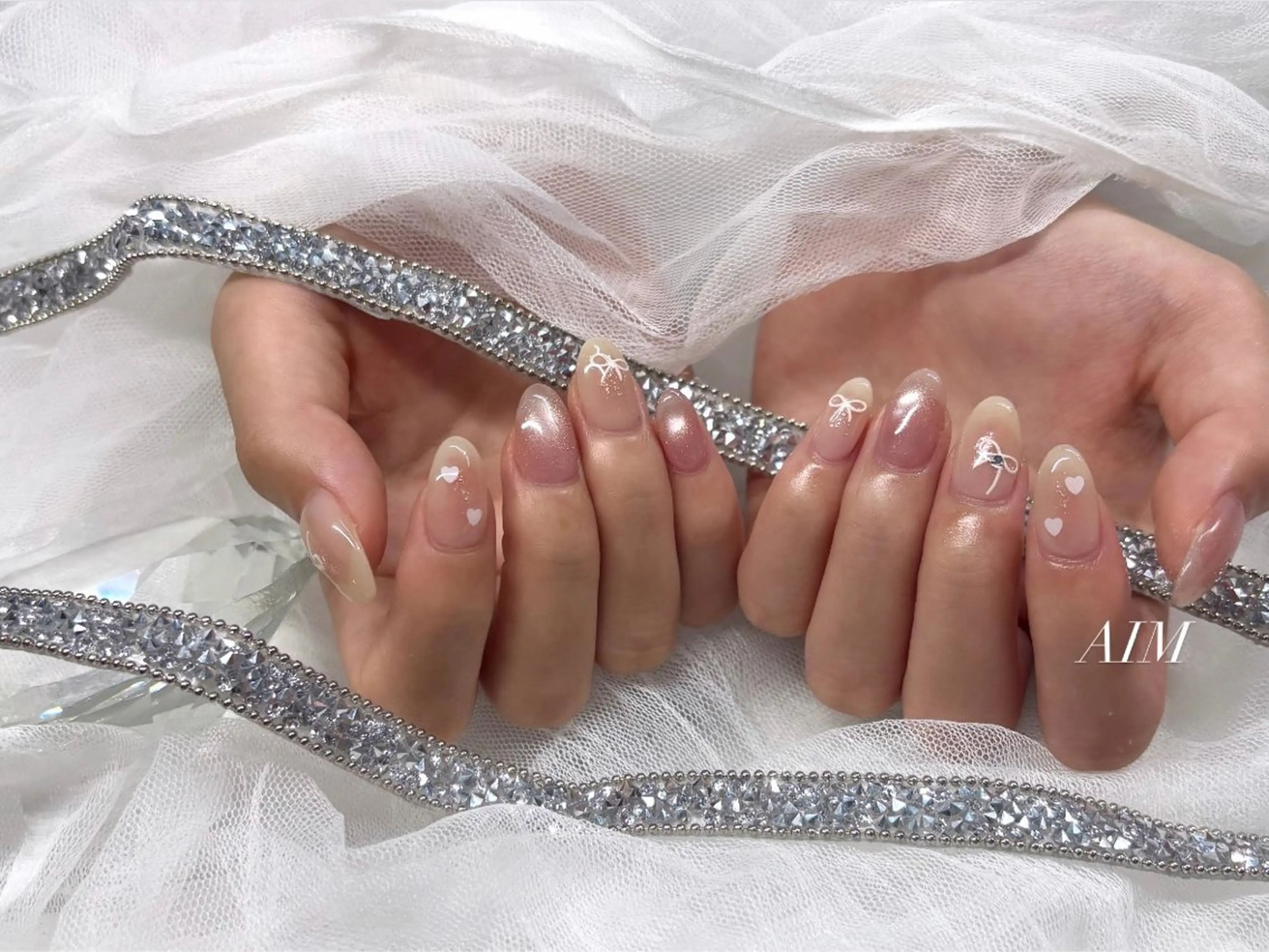 ネイル 持ち込み ネイルサロンAim 河原町［ヘアセット　ヘアエクステ　着付　専門店］所属・AIM 百夏のネイルデザイン