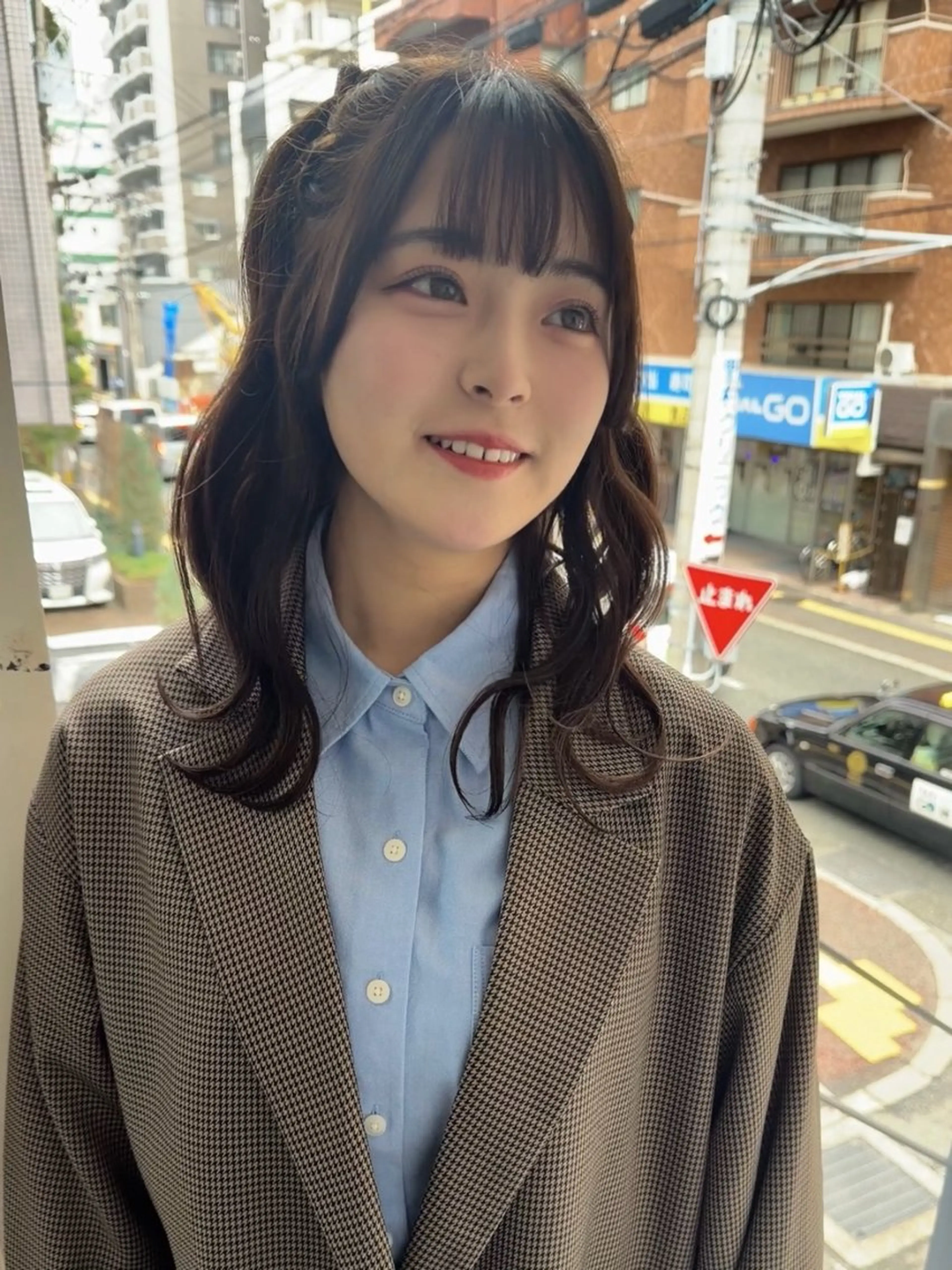 ミディアム 阿部 弘明のヘアスタイル