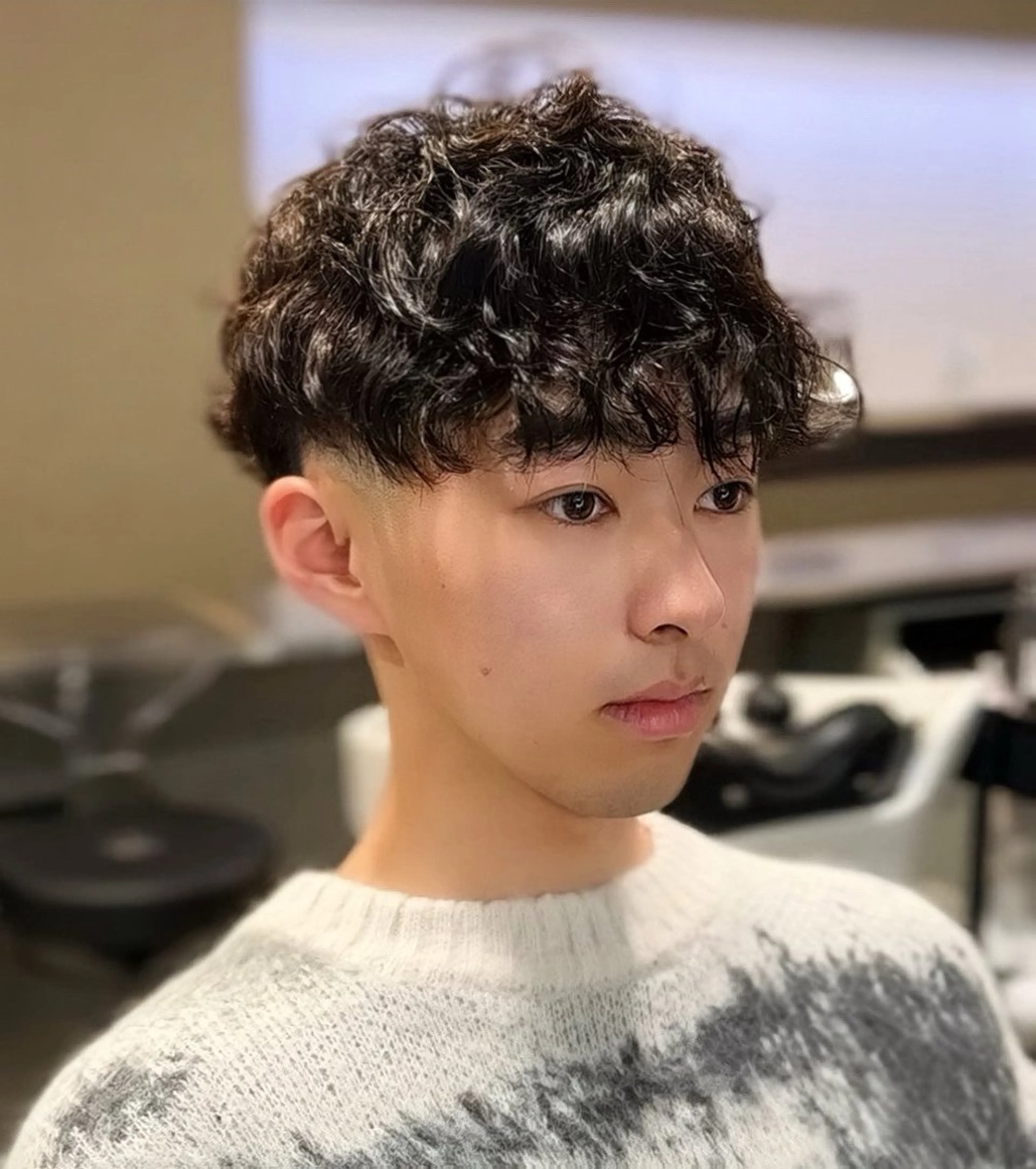 ミディアム カット パーマ 村井隆仁/上品/ 海外風/栄/矢場町のヘアスタイル