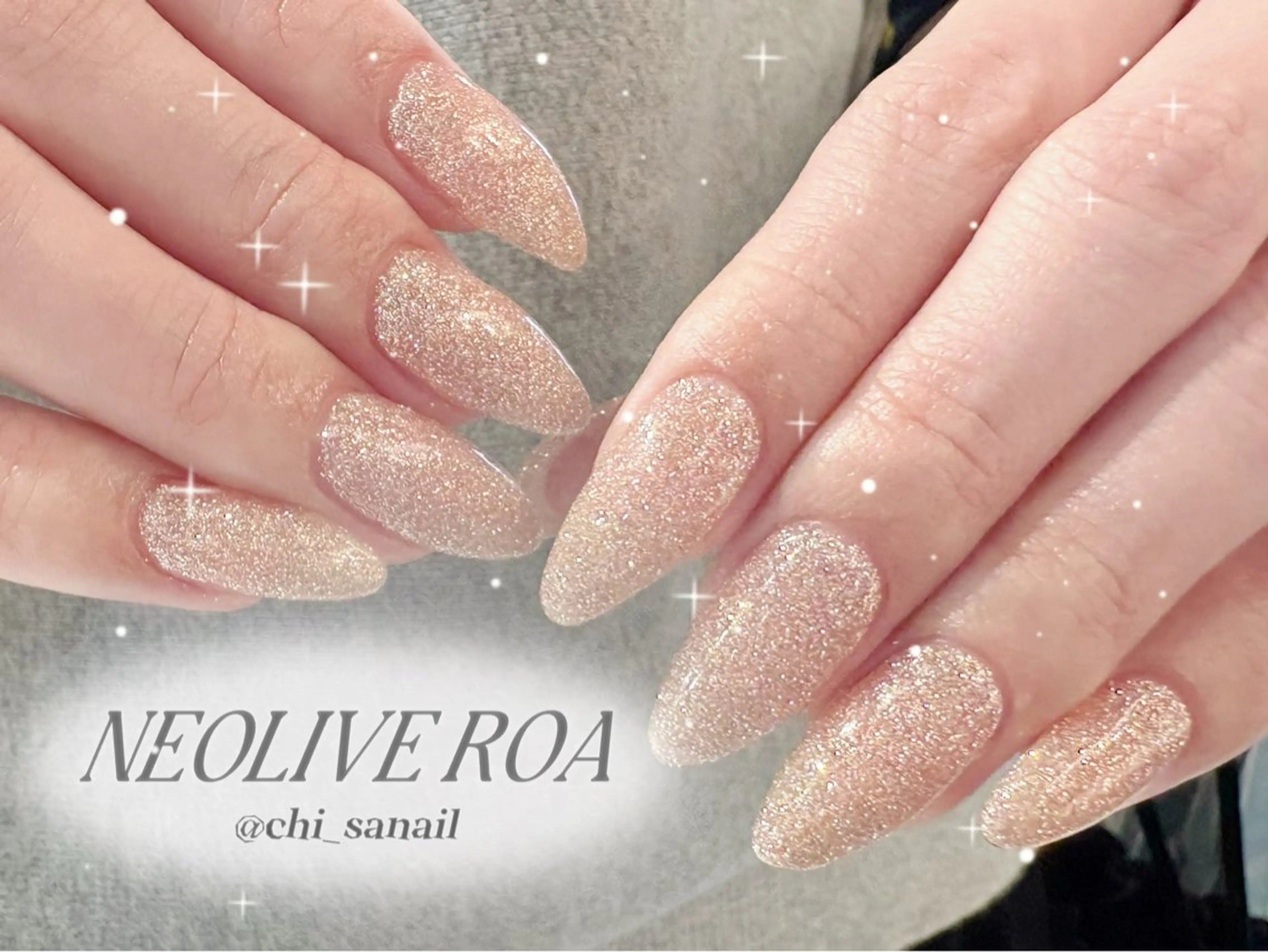 ネイル フラッシュネイル ハンドネイル 【ROA】 Chisakiのネイルデザイン