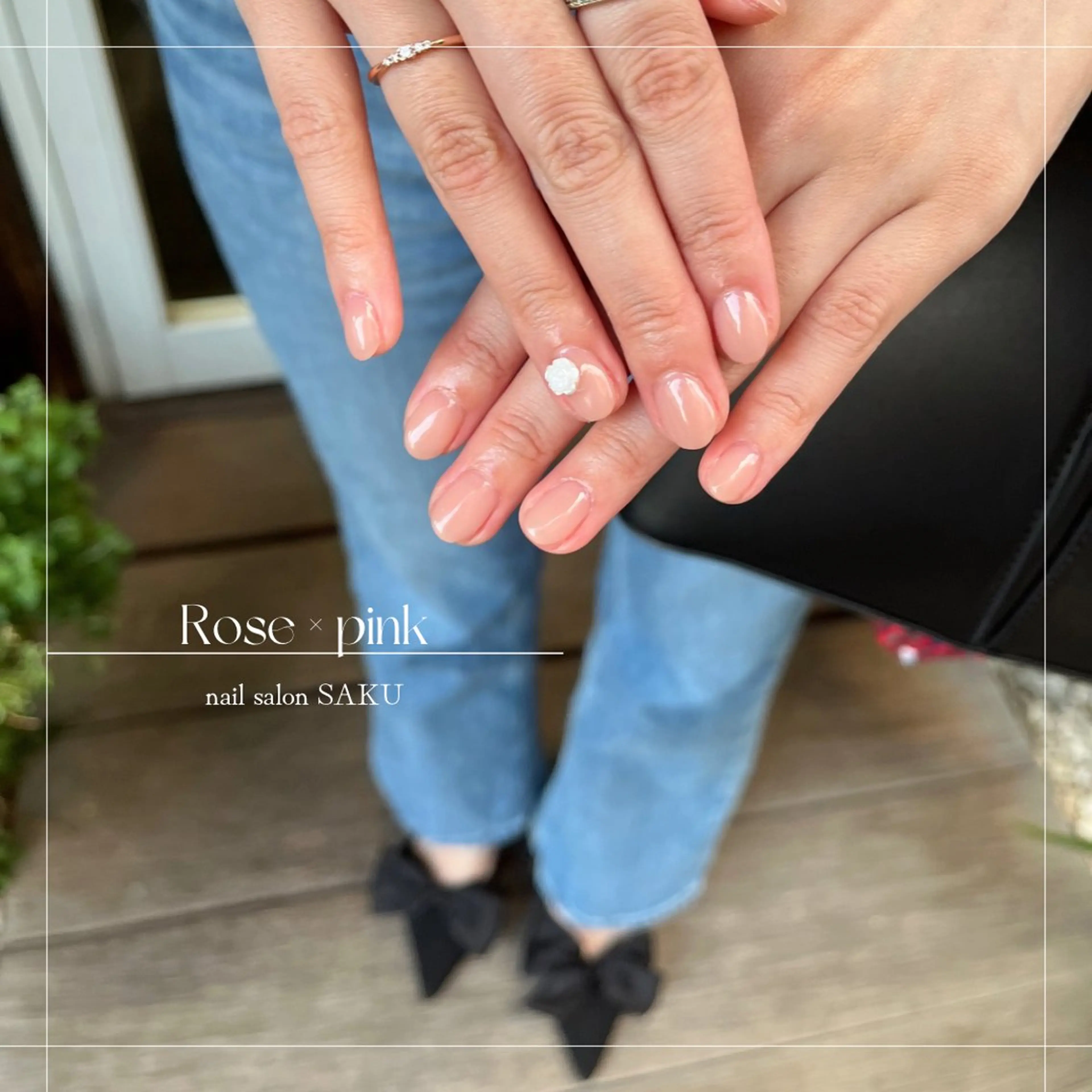 ネイル ニュアンスネイル シンプルネイル ハンドネイル SAKU nail 作島茜のネイルデザイン