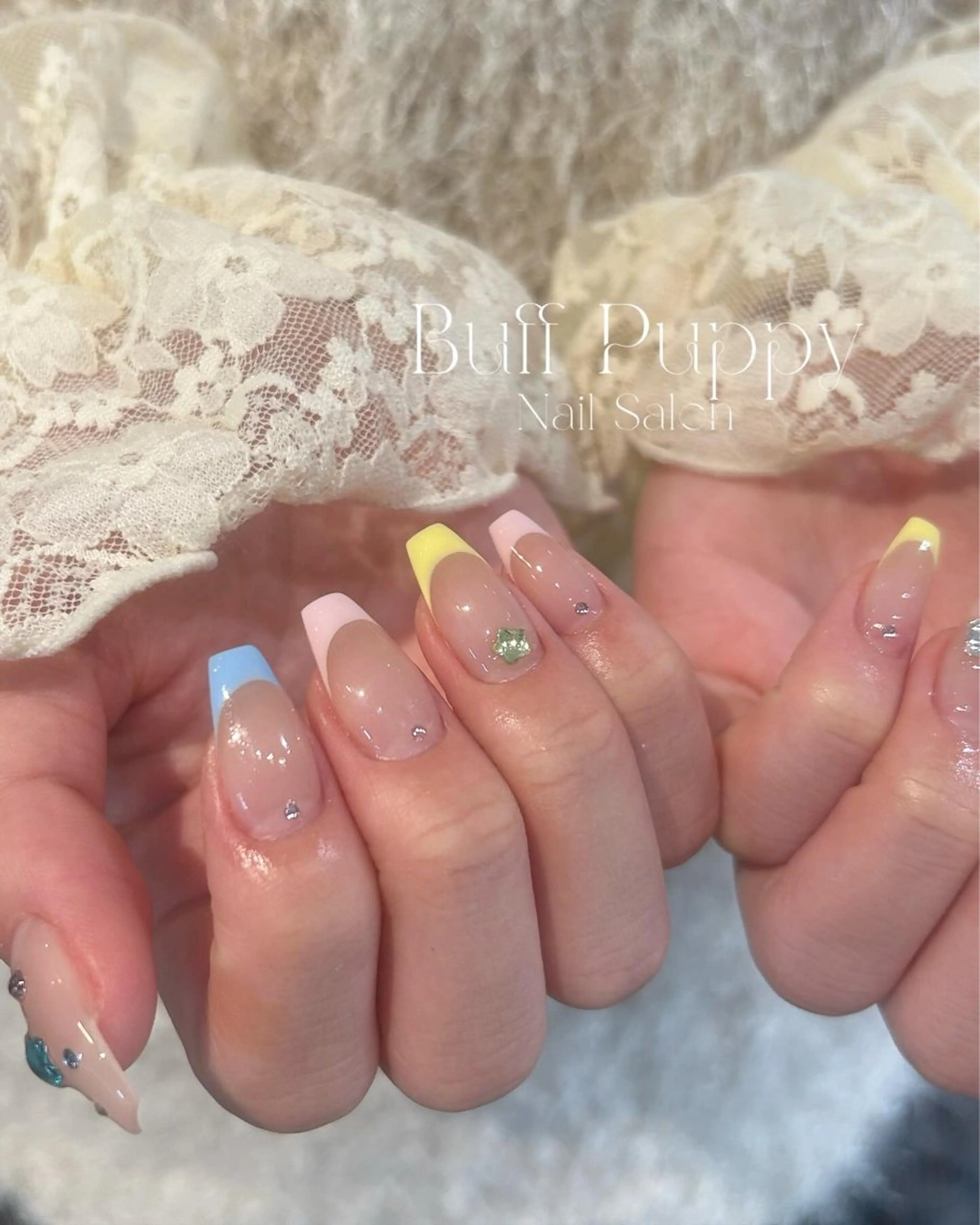 ネイル ハンドネイル Sae BuffPuppyのネイルデザイン