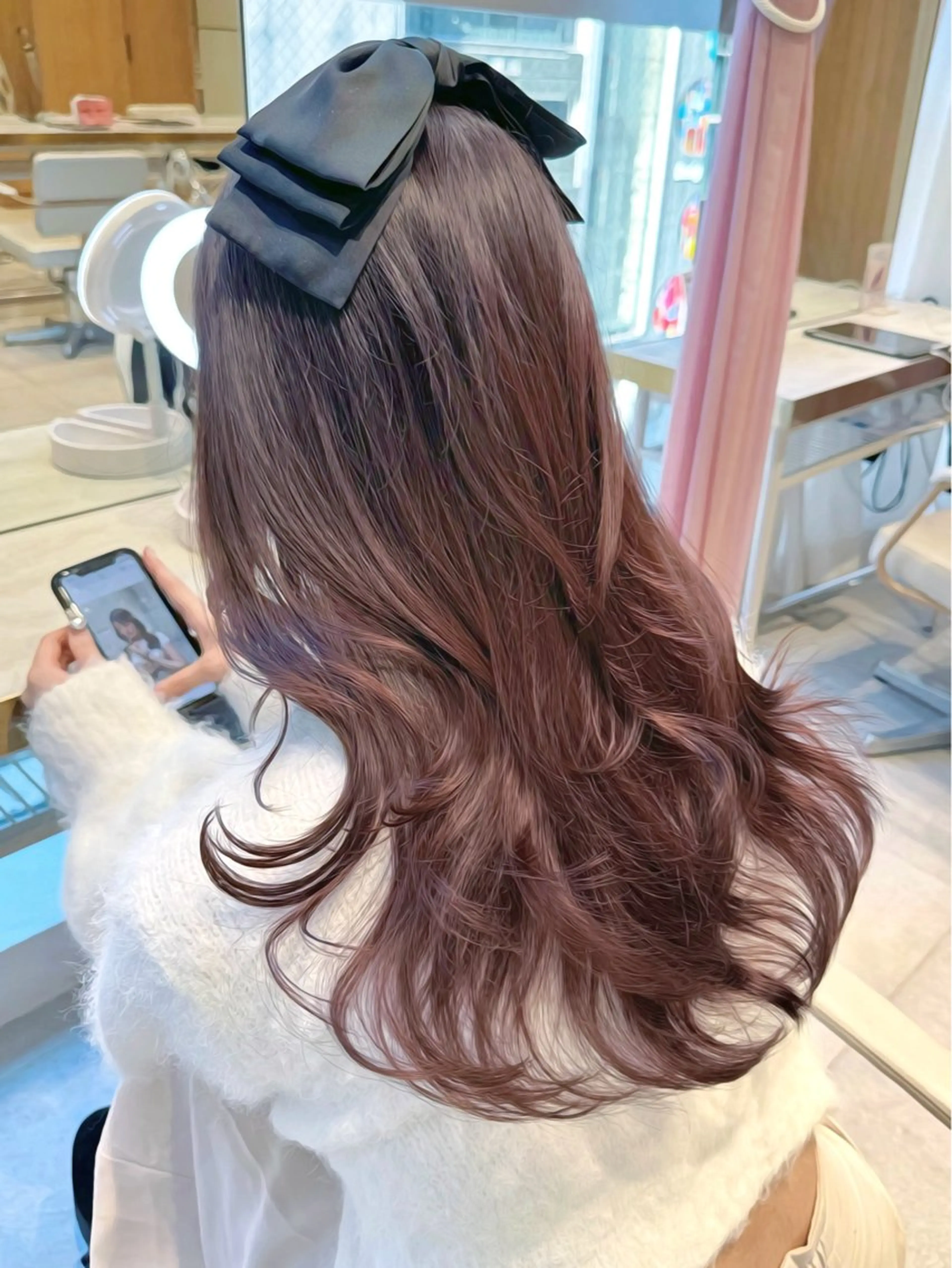 ロング カラー カット ヘアカラー トリートメント ヘッドスパ ヘアセット 韓国ヘア/レイヤー/ 顔まわり/りょーとのヘアスタイル