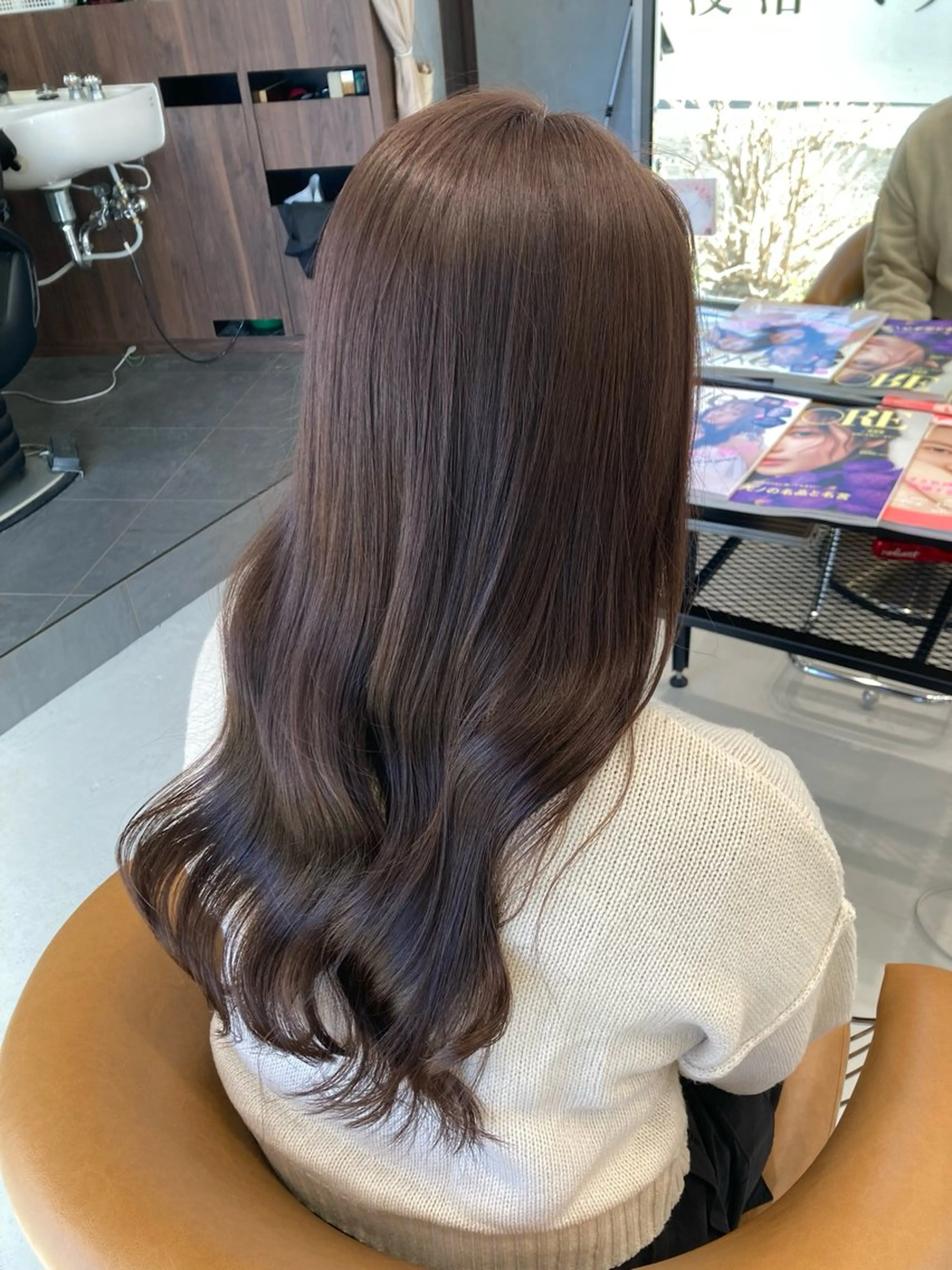 ロング ⭐️吉田萌⭐️ 髪質改善カラー⭐️のヘアスタイル