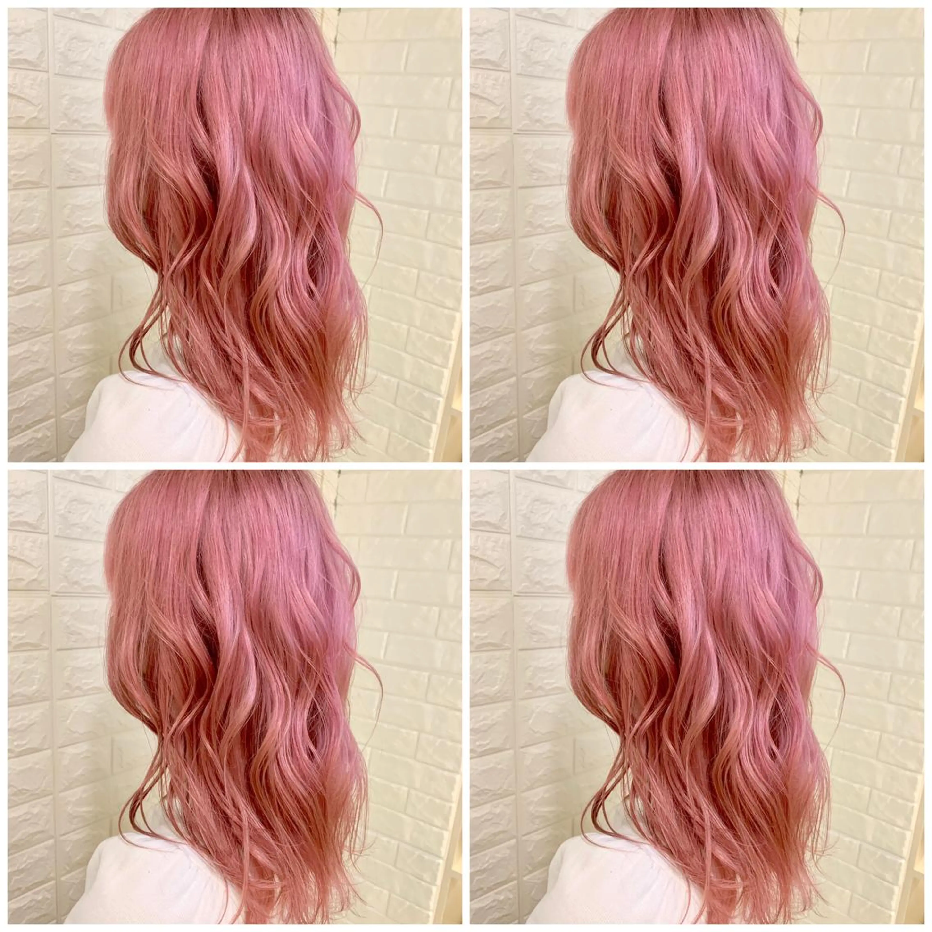 セミロング カラー ブリーチ ピンクカラー ホワイトピンク ハイトーン/ブリーチ 山崎　悠次のヘアスタイル