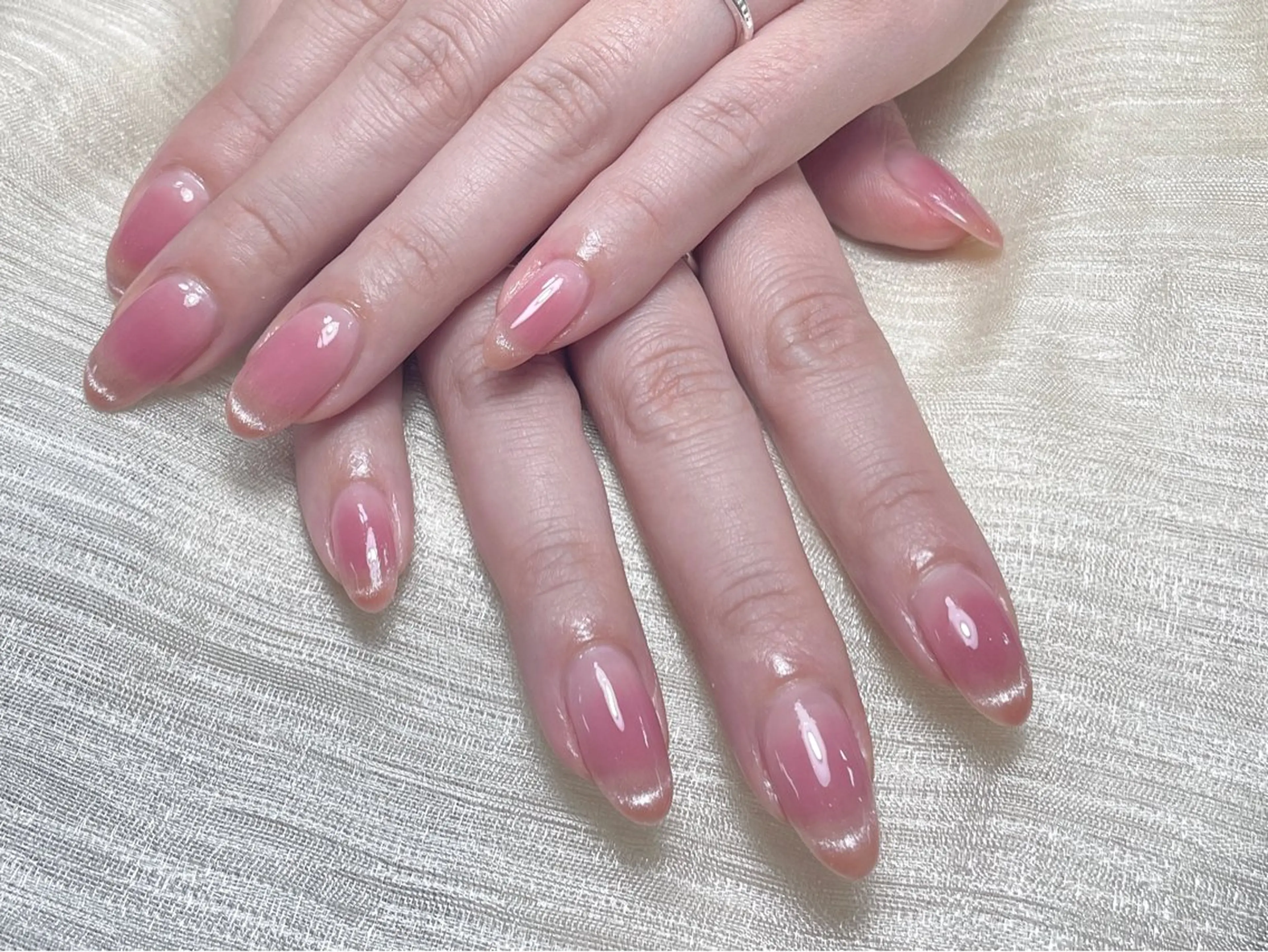 ネイル チークネイル 長さ出し フレンチネイル グラデーション マグネットネイル ハンドネイル ハンドケア 💕Dreamy KIYO💕のネイルデザイン