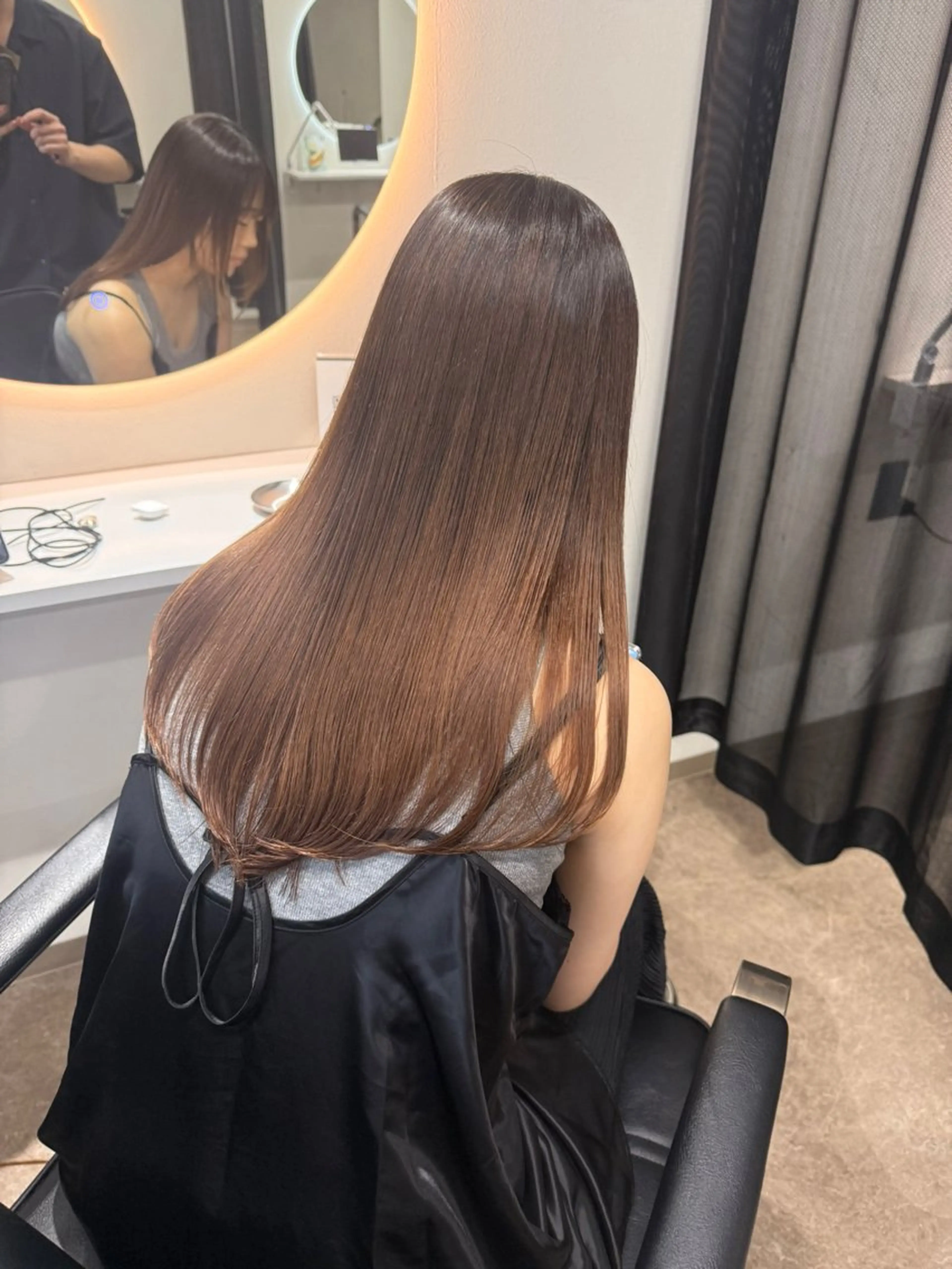 セミロング 髪質改善 カット 縮毛矯正 5月期間限定 今だけクーポンありのヘアスタイル