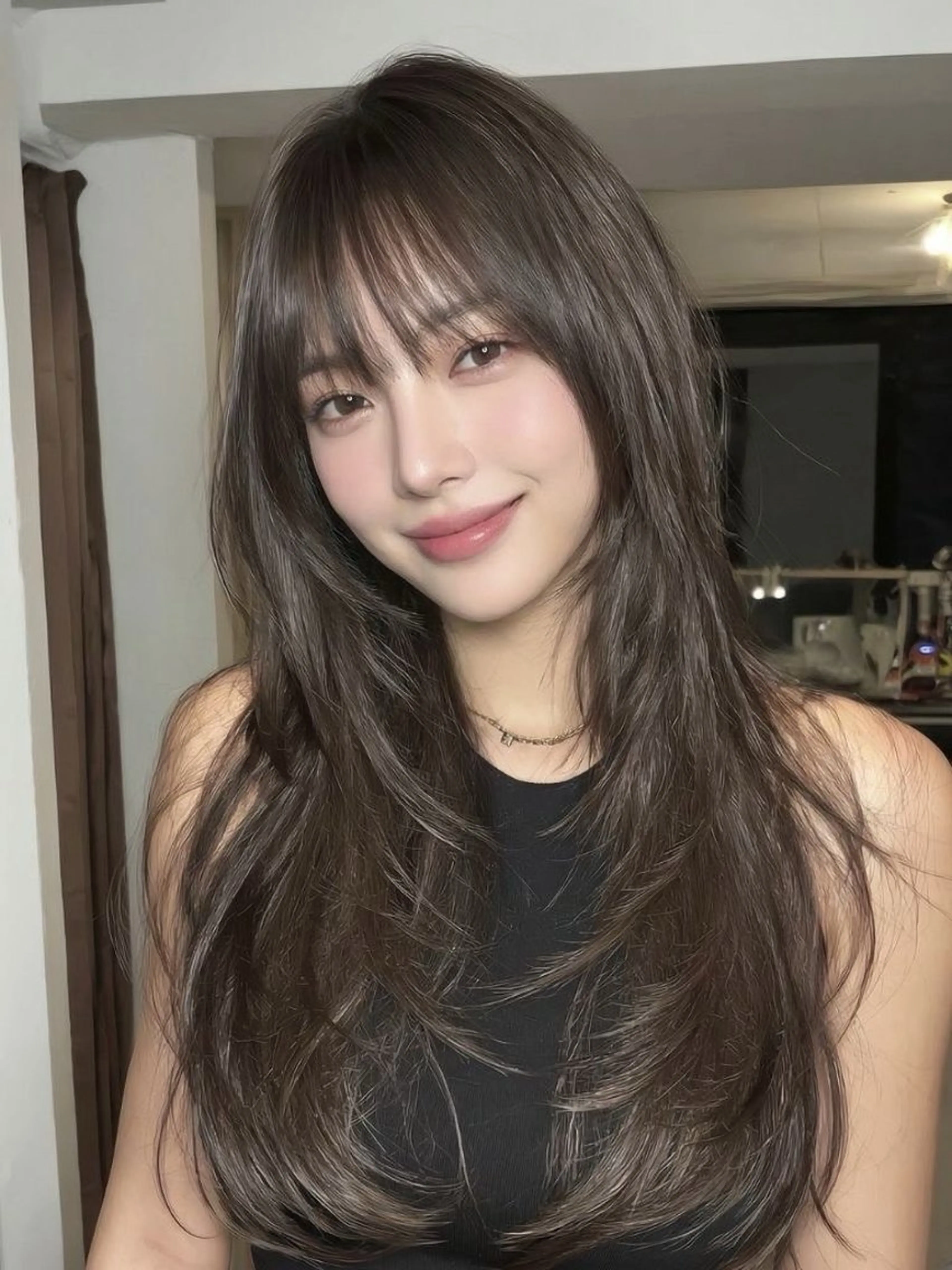 ロング カラー ☁️透明感カラー× レイヤー ☁️ノアのヘアスタイル