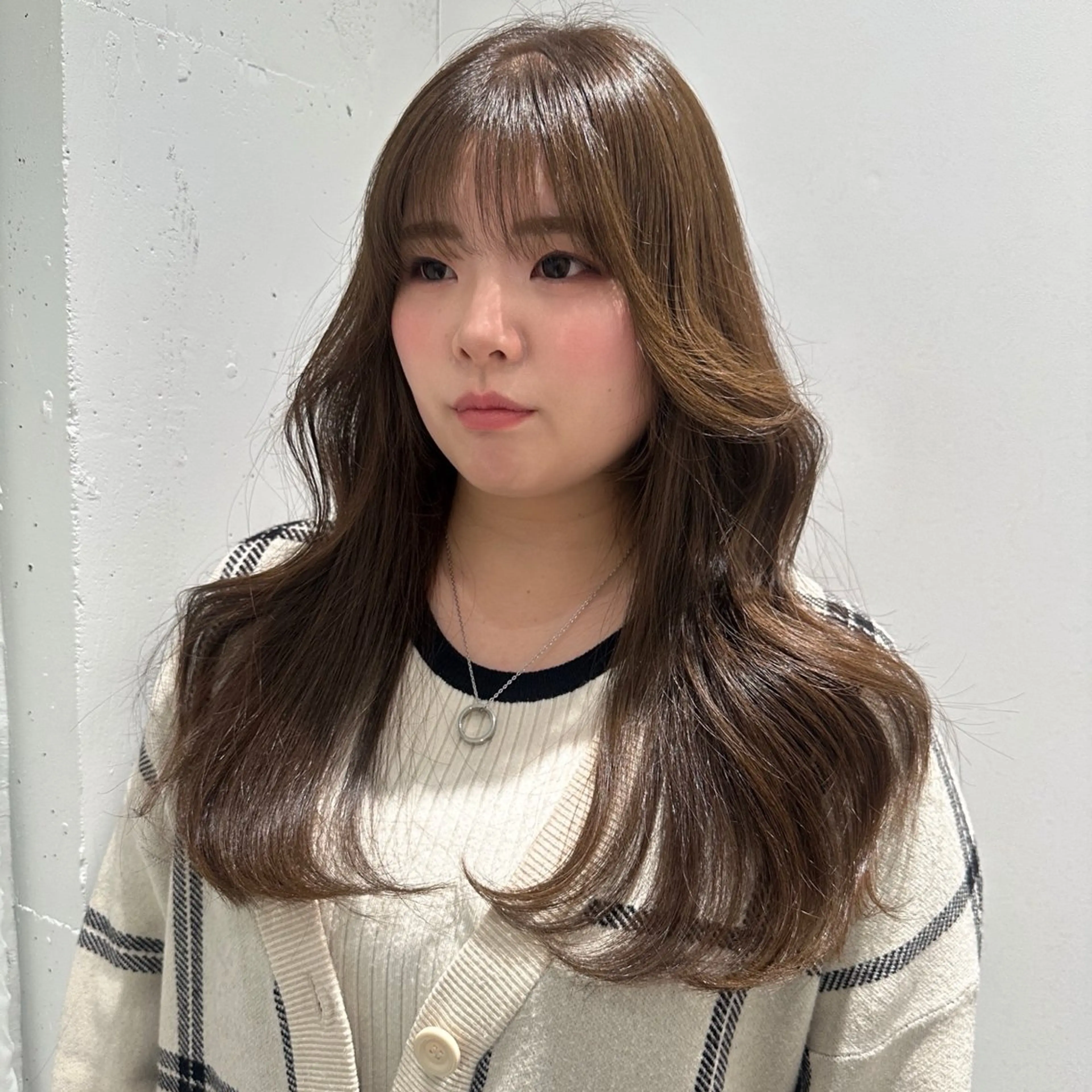 ロング カラー カット ヘアカラー 韓国スタイル🇰🇷 児島葉月のヘアスタイル