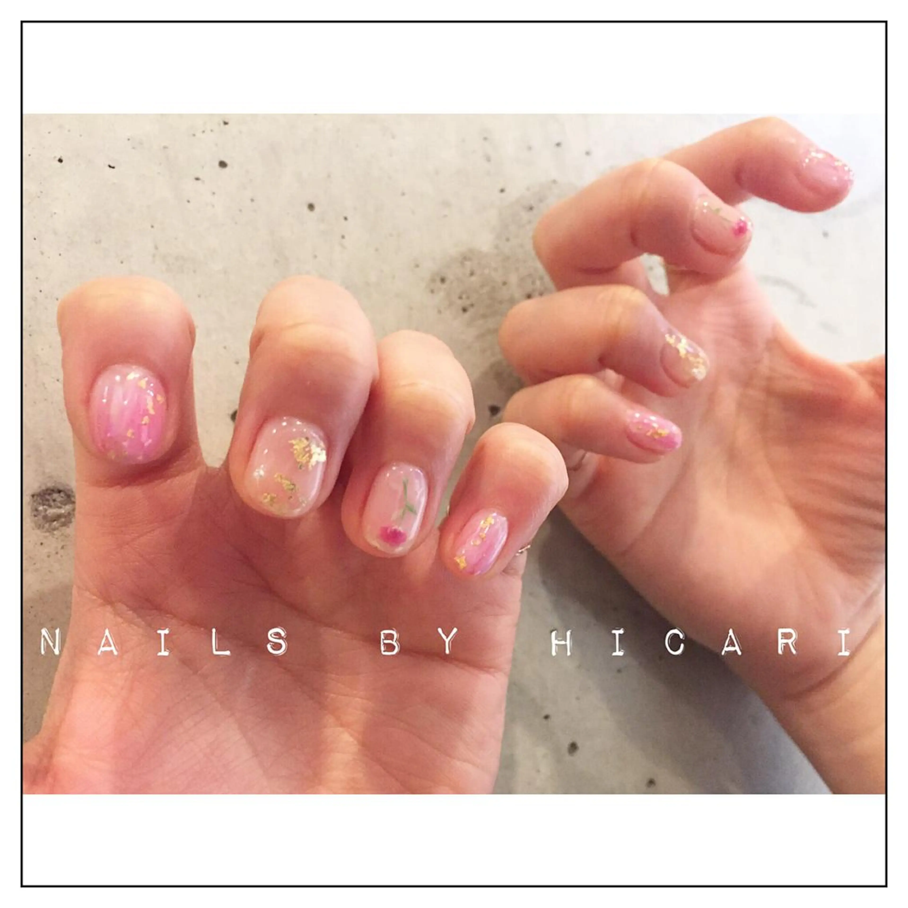 カラー ネイル マツエク・マツパ ジェルネイル ニュアンスネイル パラジェル illum hicariのネイルデザイン