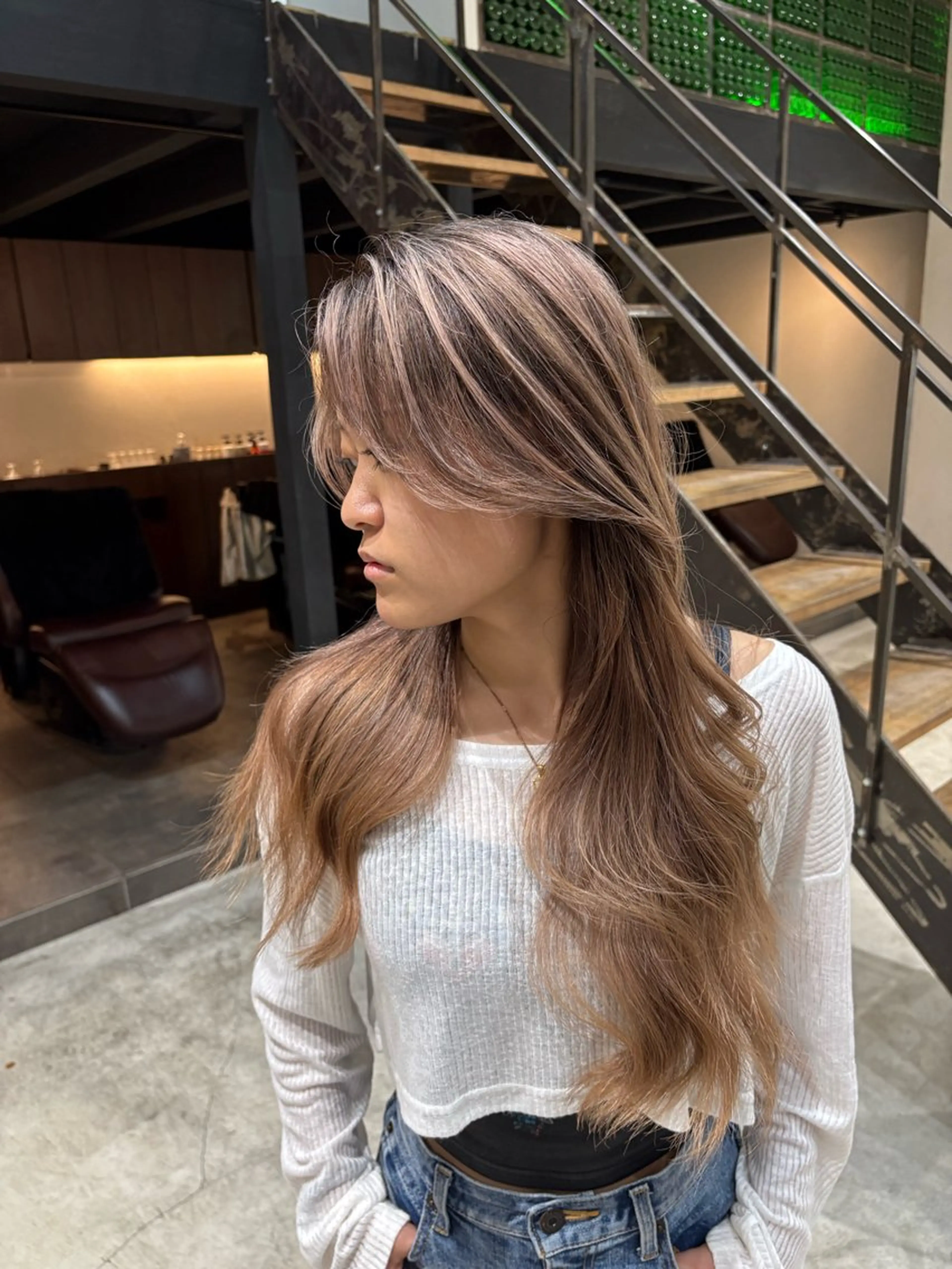 ロング 名古屋/落ちる黒 黒染め落としのヘアスタイル