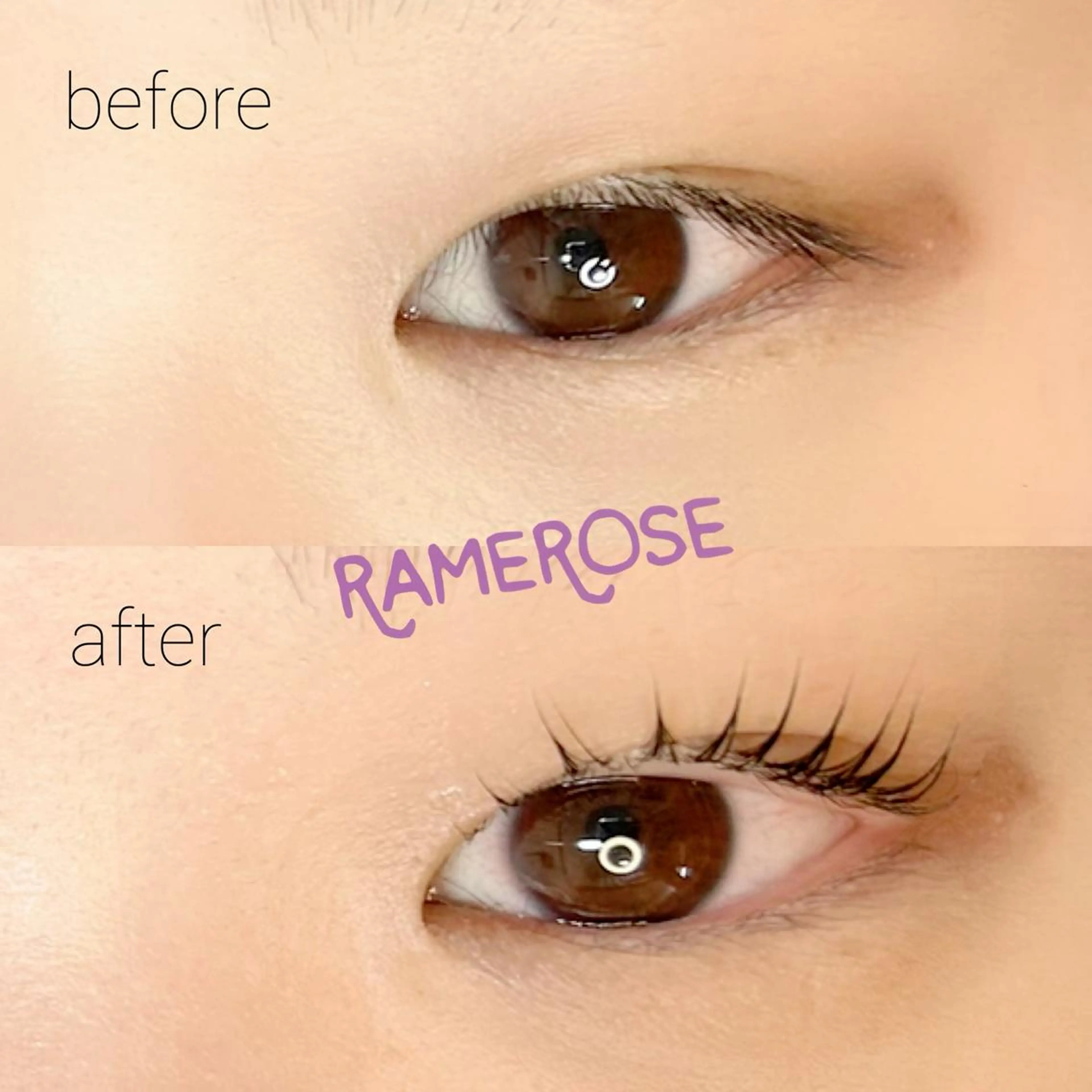 マツエク・マツパ パリジェンヌラッシュリフト アイラッシュサロン ラメローズのマツエク・マツパデザイン